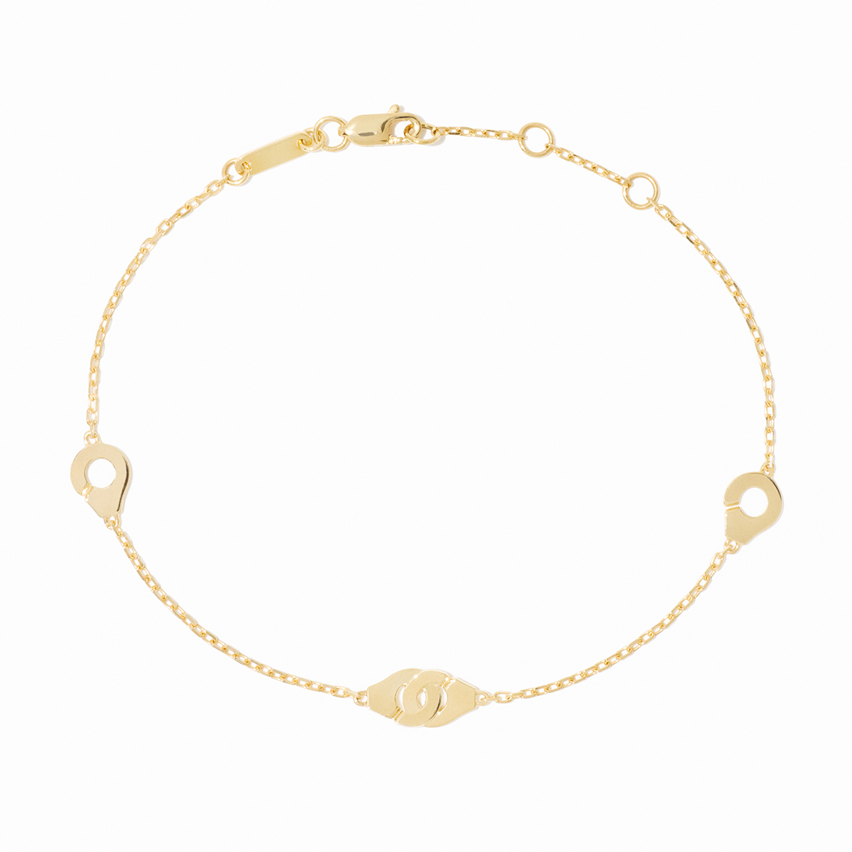 DINH VAN MENOTTES R5 BRACELETS FORCAT CHAIN YELLOW GOLD 840EUR