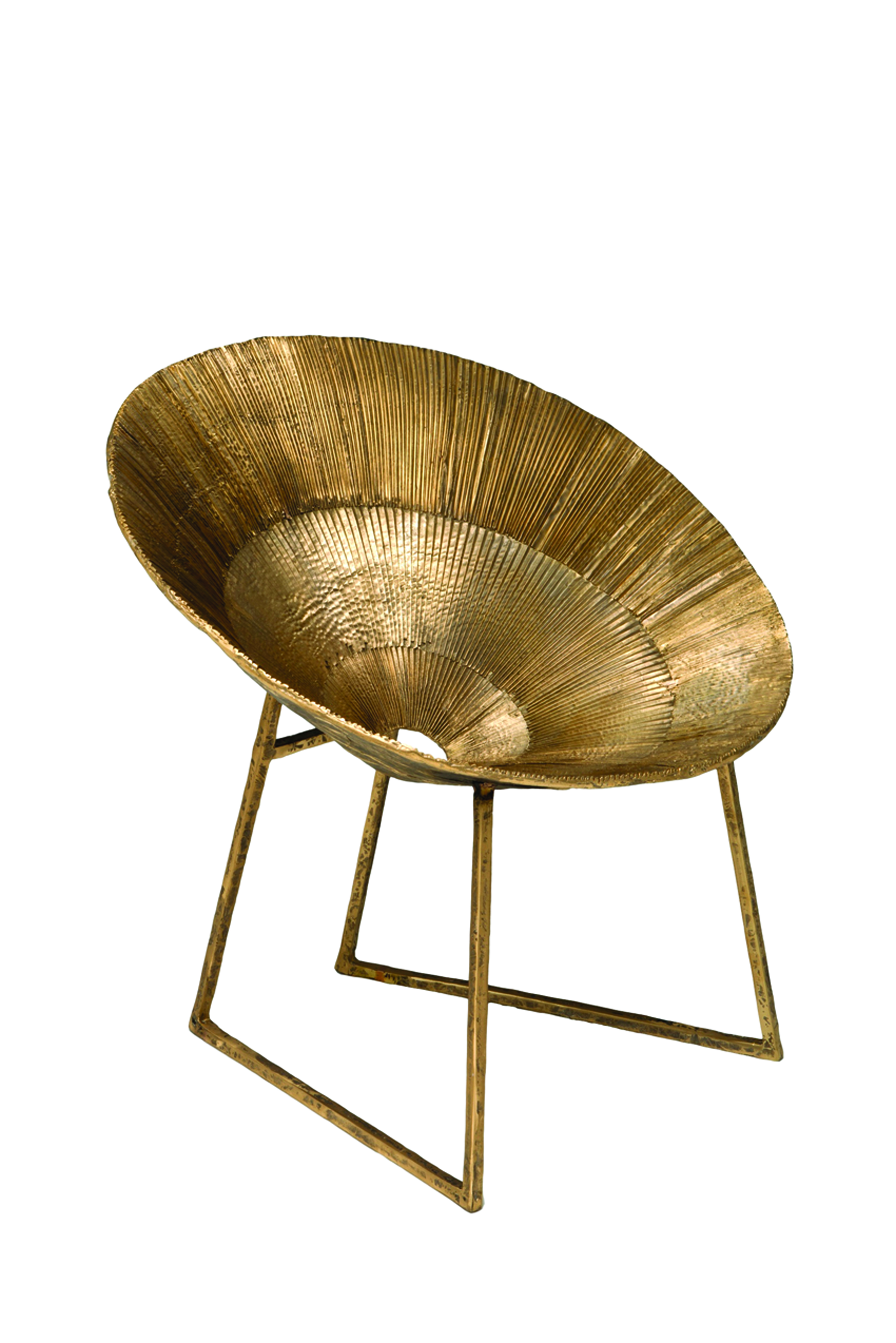 ISABELLE DE BORCHGRAVE GOLD CHAIR IN BRONZE MATERIAL