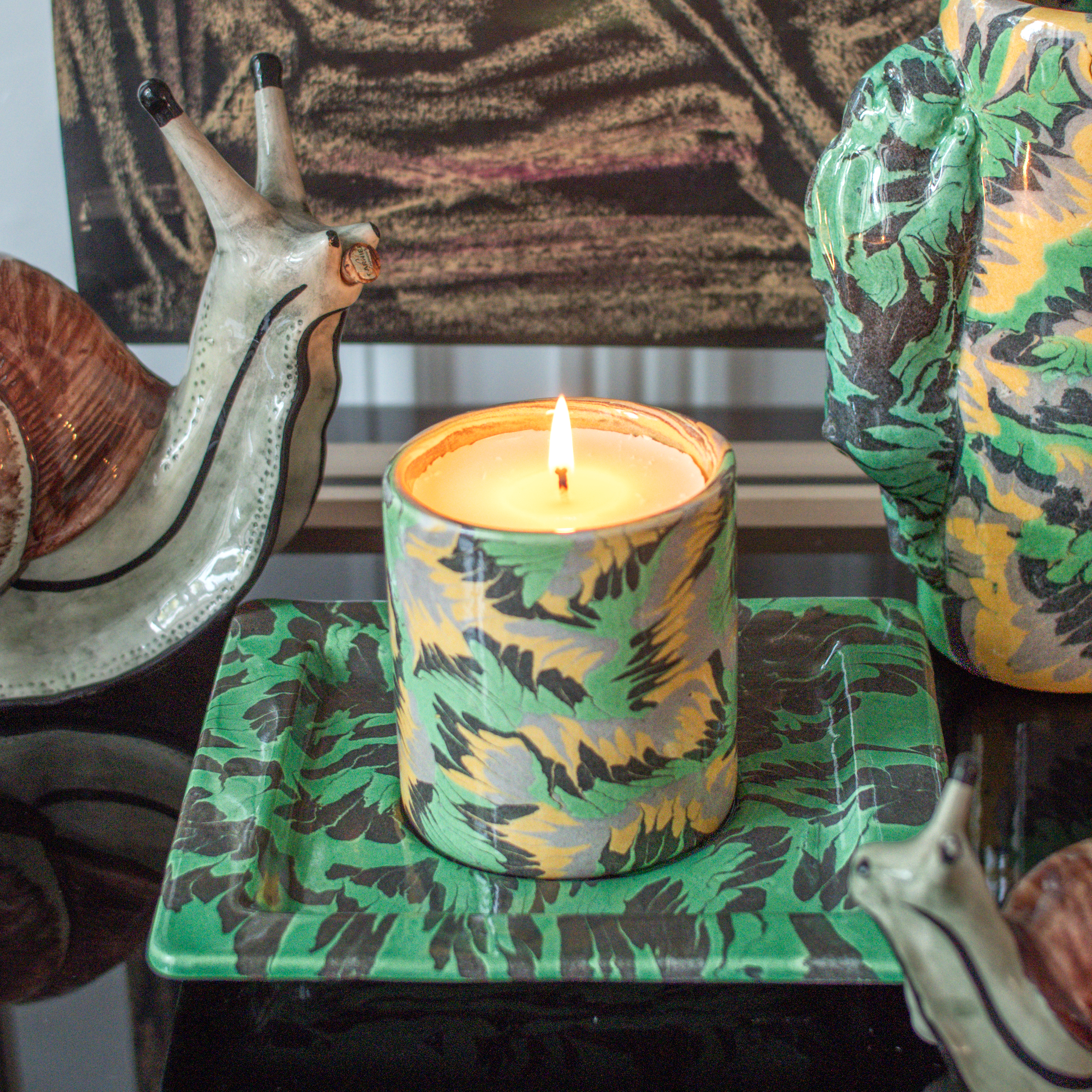 GILLES DEWAVRIN TERRES MELEES CANDLES 60EUR SINGLE TRAY 195EUR CREDIT ARNO CARAVEL 4