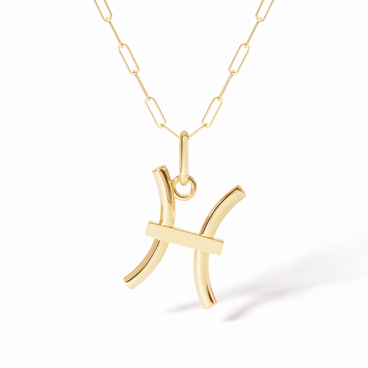 DINH VAN LES SIGNES LARGE PENDANT YELLOW GOLD PISCES 3500EUR