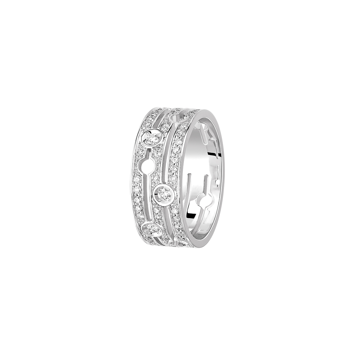 DINH VAN PULSE MEDIUM PAVED RING WHITE GOLD DIAMONDS 5100EUR