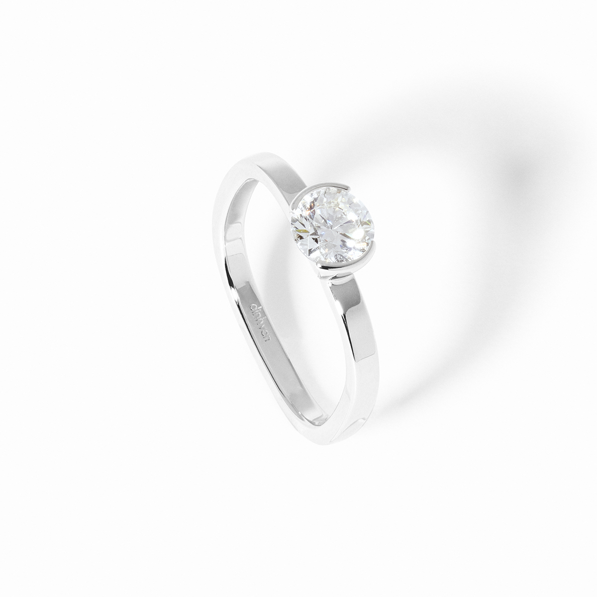 FLORE MEDIUM ENGAGEMENT RING WHITE GOLD AND DIAMOND PRICE UPON REQUEST