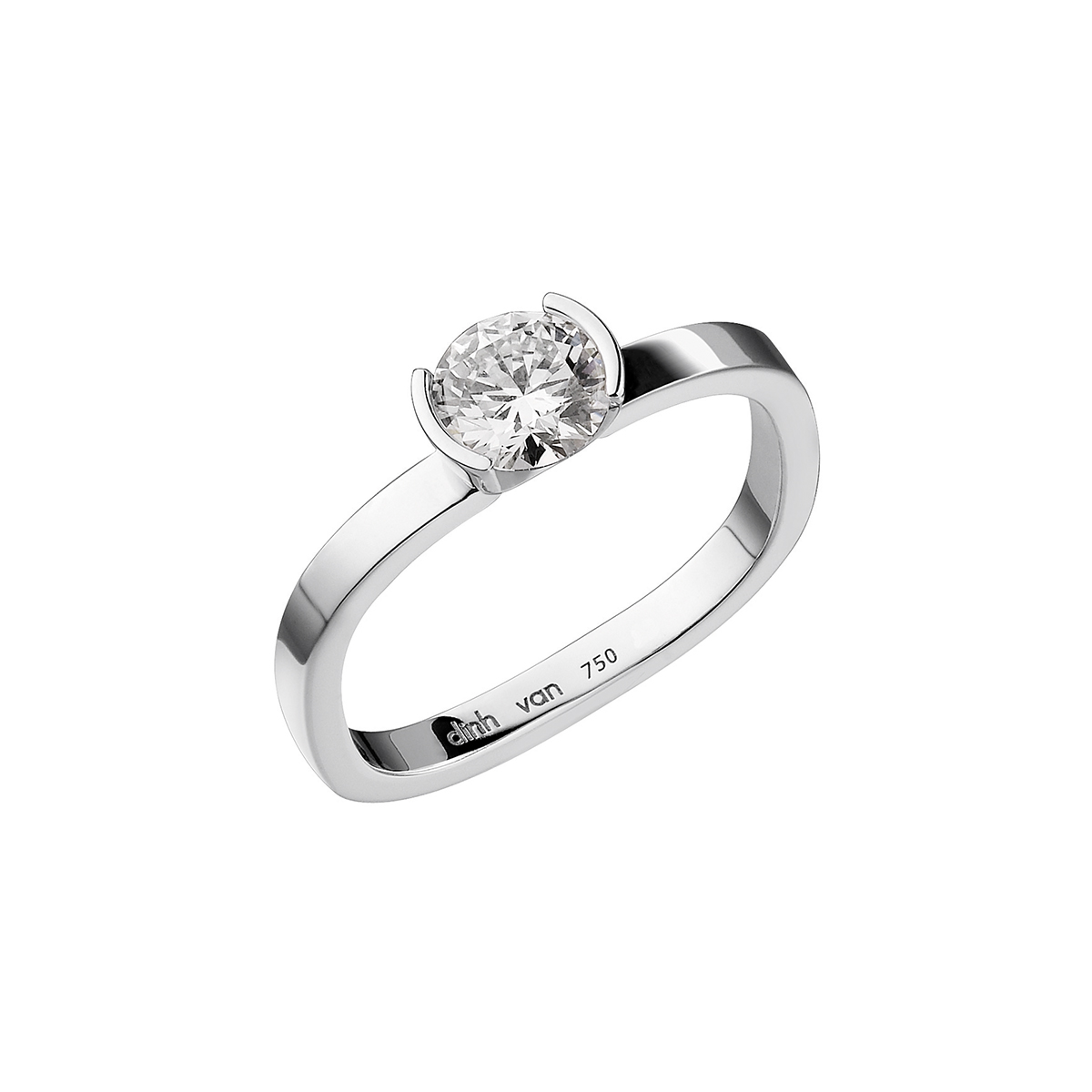 DINH VAN FLORE ENGAGEMENT RINGG WHITE GOLD DIAMOND PRICE ON DEMAND