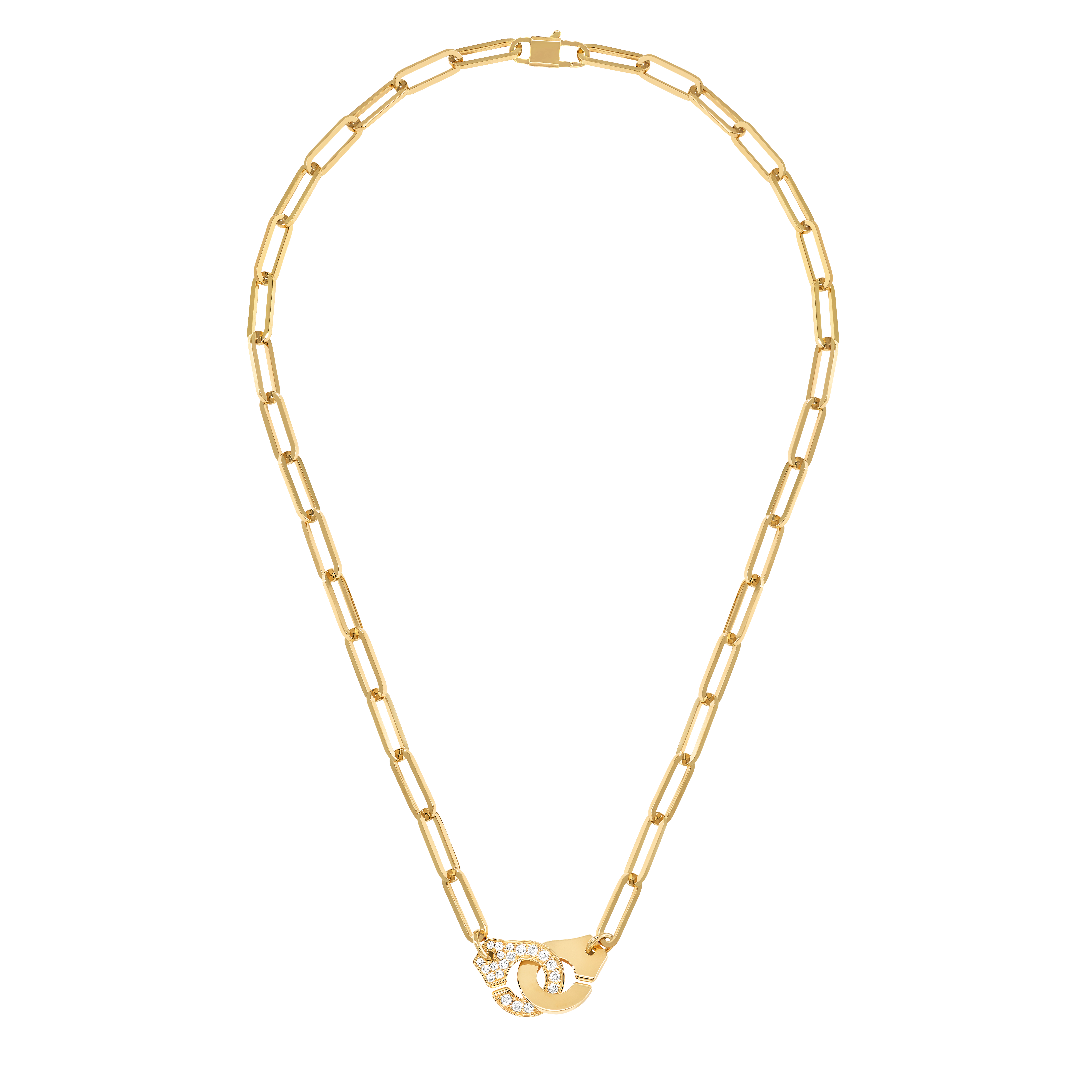 DINH VAN NECKLACE MENOTTES YELLOW GOLD DIAMONDS