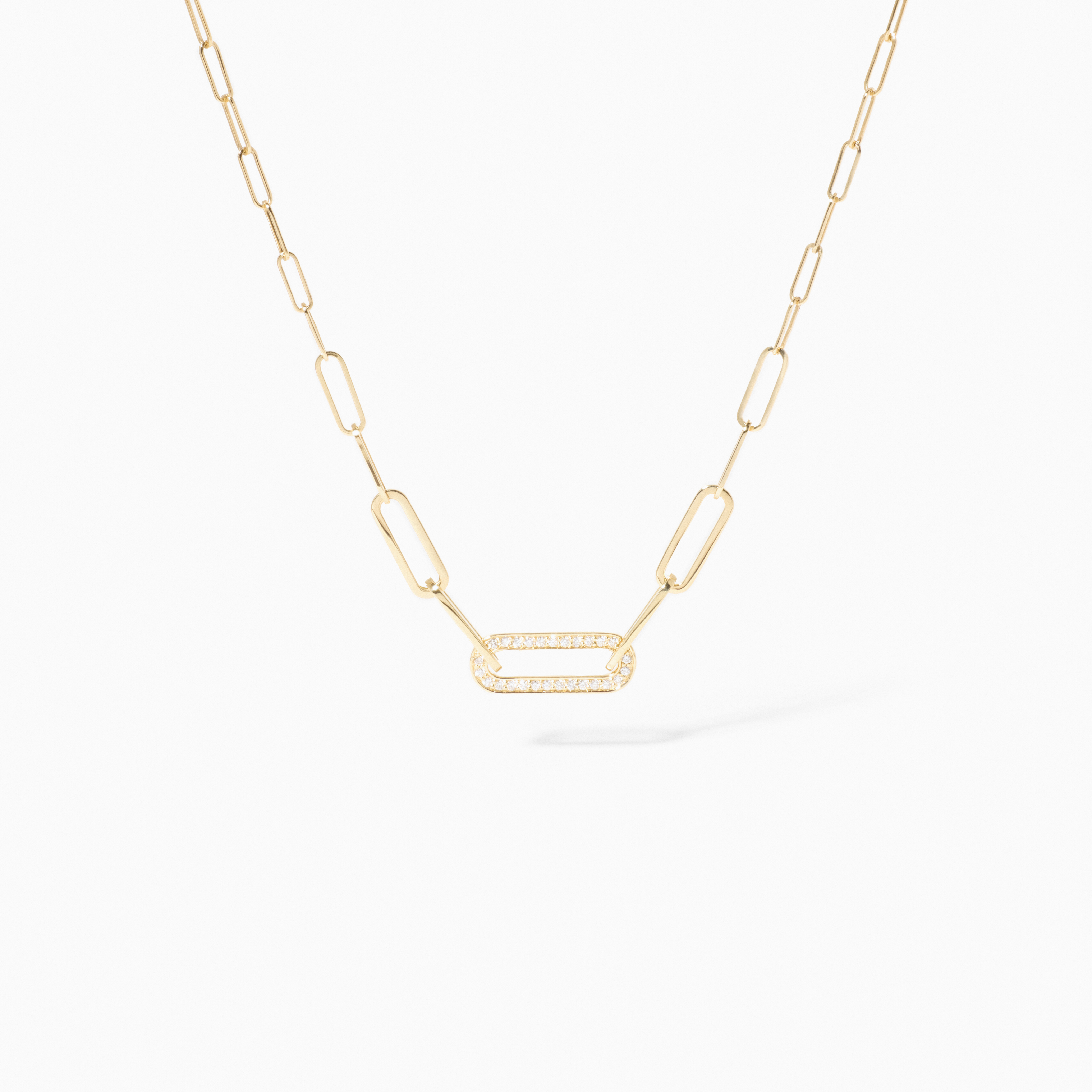 DINH VAN MAILLON NECKLACE SMALL MODEL YELLOW GOLD DIAMONDS 2750EUR