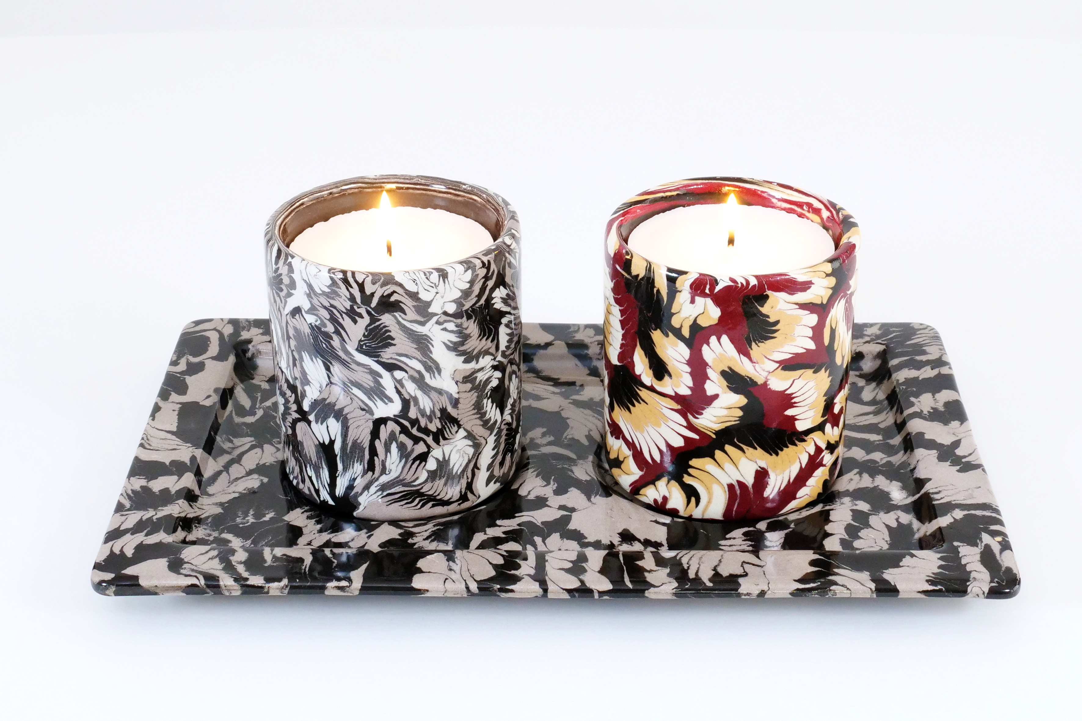 GILLES DEWAVRIN DOUBLE TRAYS 159 EURO REFILLABLE PERFUMED WAX 39 EURO CONTAINING FROM MIXED MATERIALS 75 EURO CREDIT ARNO CARAVEL