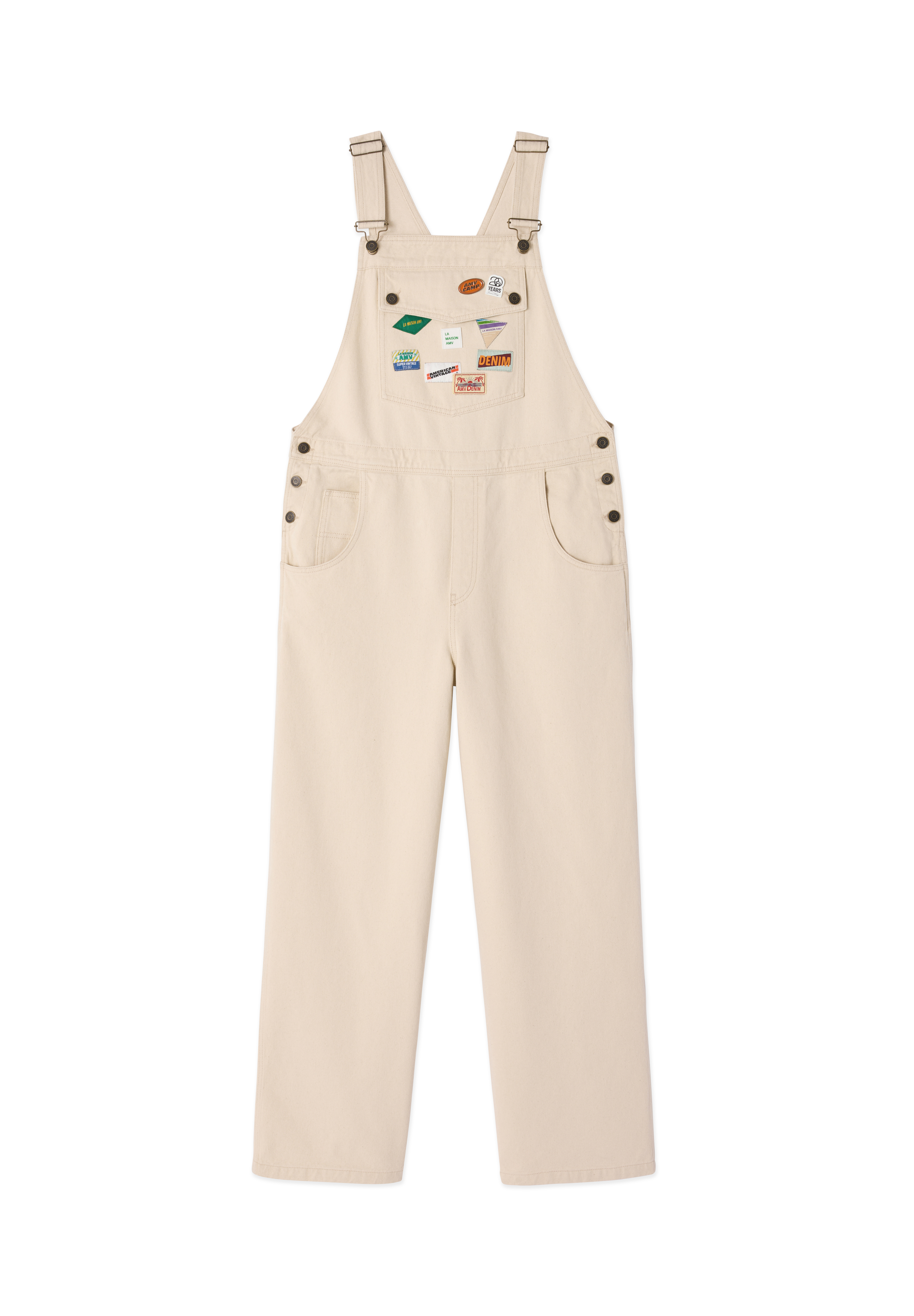 AMV FW25 MEN DUNGAREES REF MSNOP12A20H25 ECRU