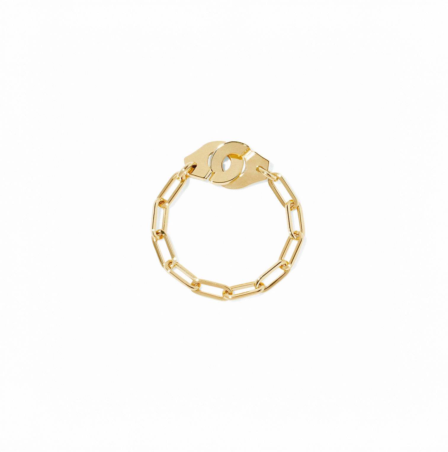 MENOTTES DINH VAN CHAIN RING YELLOW GOLD 850 EURO