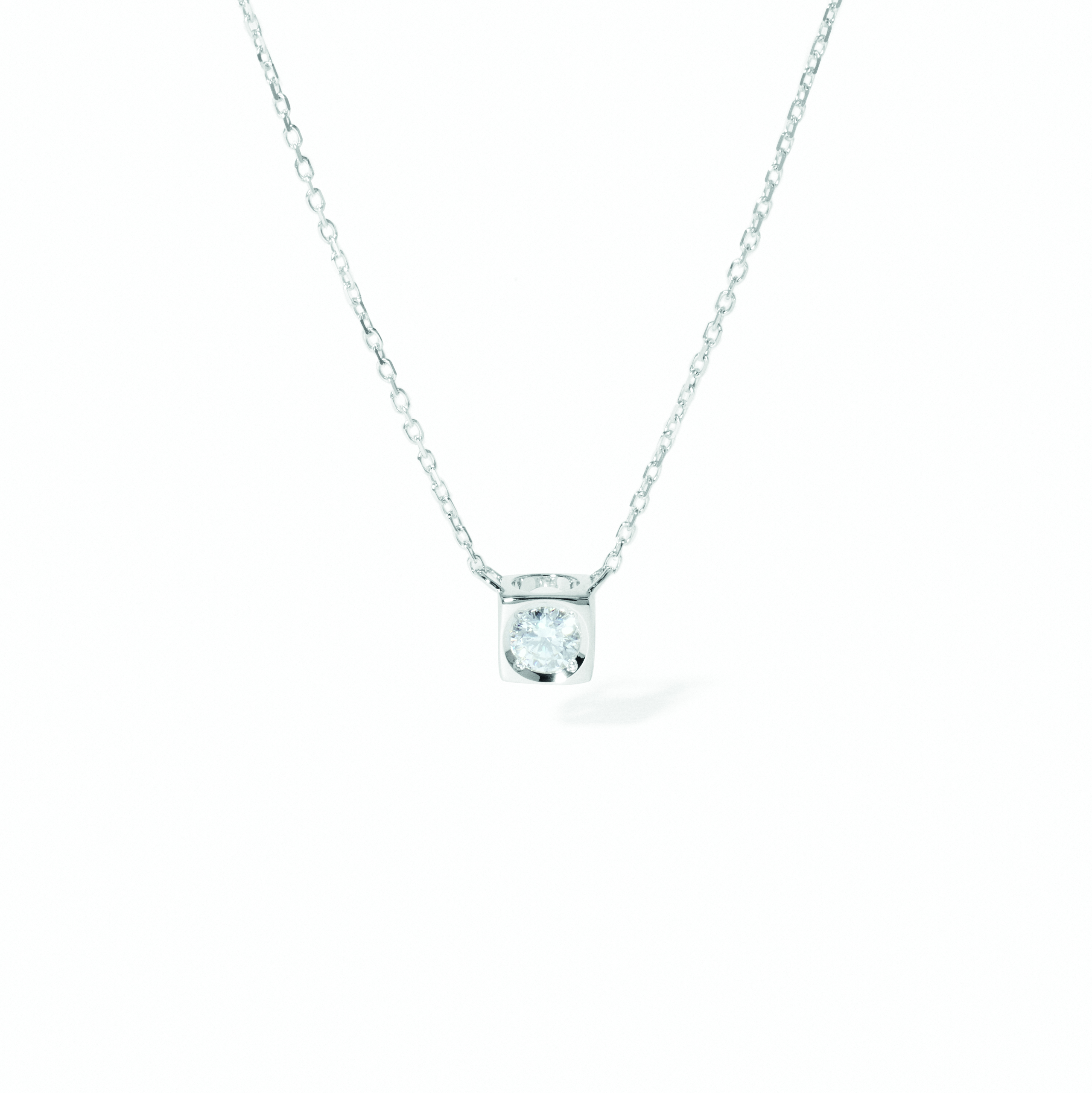 DINH VAN LE CUBE DIAMANT NECKLACE WHITE GOLD AND DIAMONDS