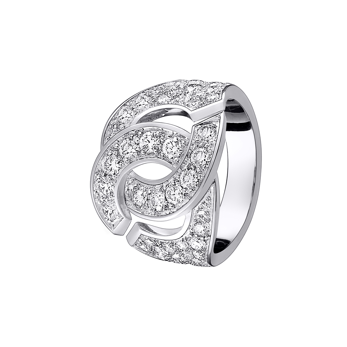 DINH VAN RING MENOTTES R12 WHITE GOLD DIAMONDS 5200EUR