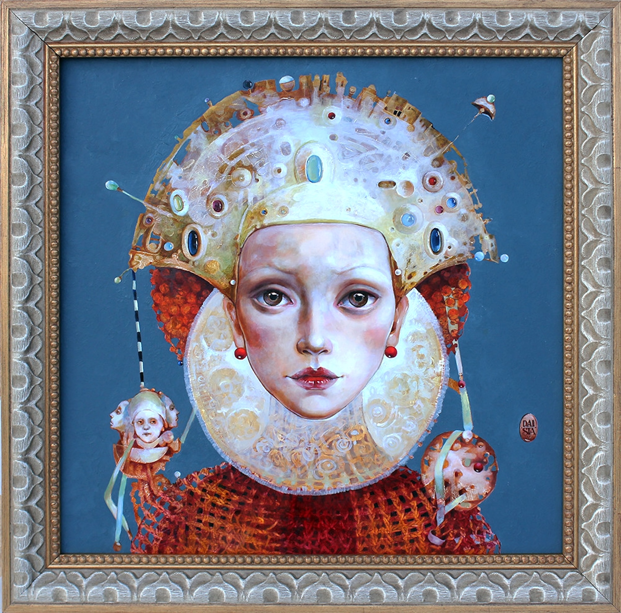 AAF26 GALLERY PAVEIKSLAI.LT DAIVA STASKEVICIENE DAUGHTER OF THE MOON 2024 OIL ON CANVAS 72X72CM 3290EUR