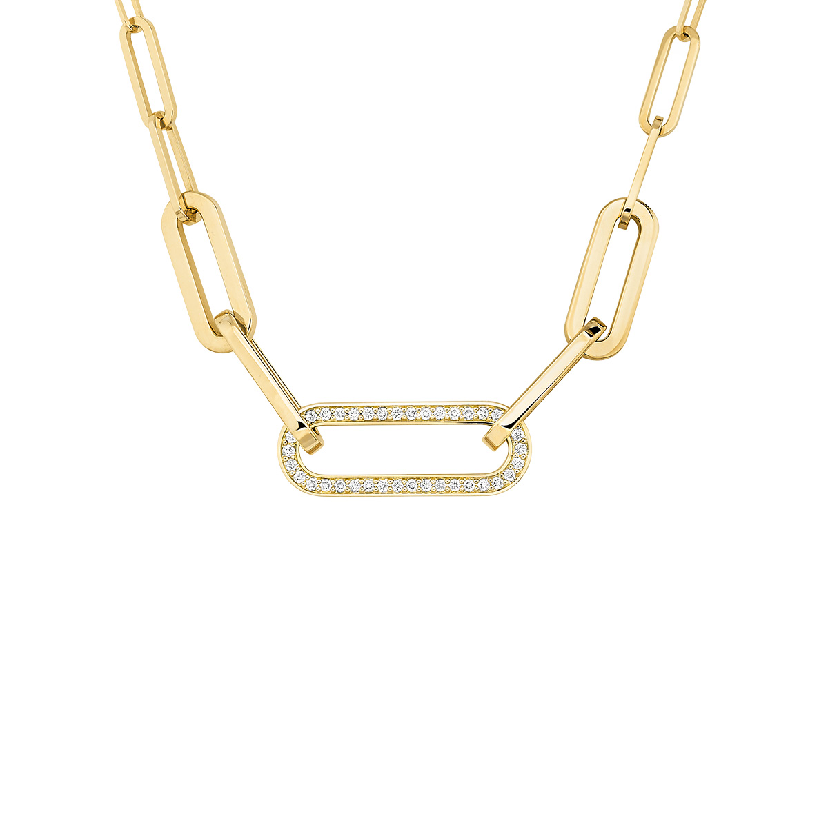 DINH VAN MAILLON NECKLACE YELLOW GOLD AND DIAMONDS 6100EURO
