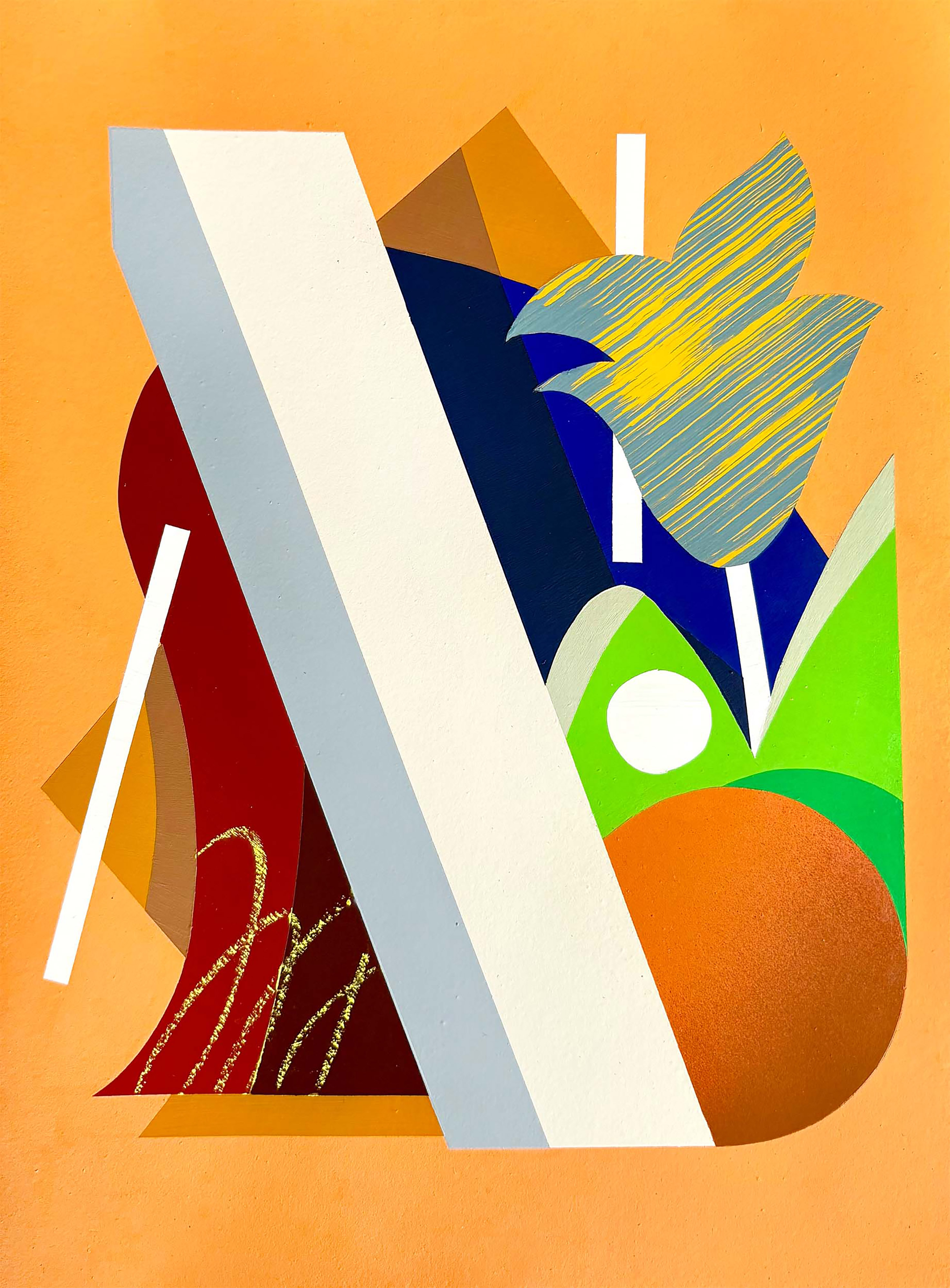 AAF26 URBANEEZ SÉBASTIEN THEYS ORANGE(R) 2025 ARTWORK ON CANVAS ACRYLIC SPRAY PAINT 42x29,7CM 350EUR