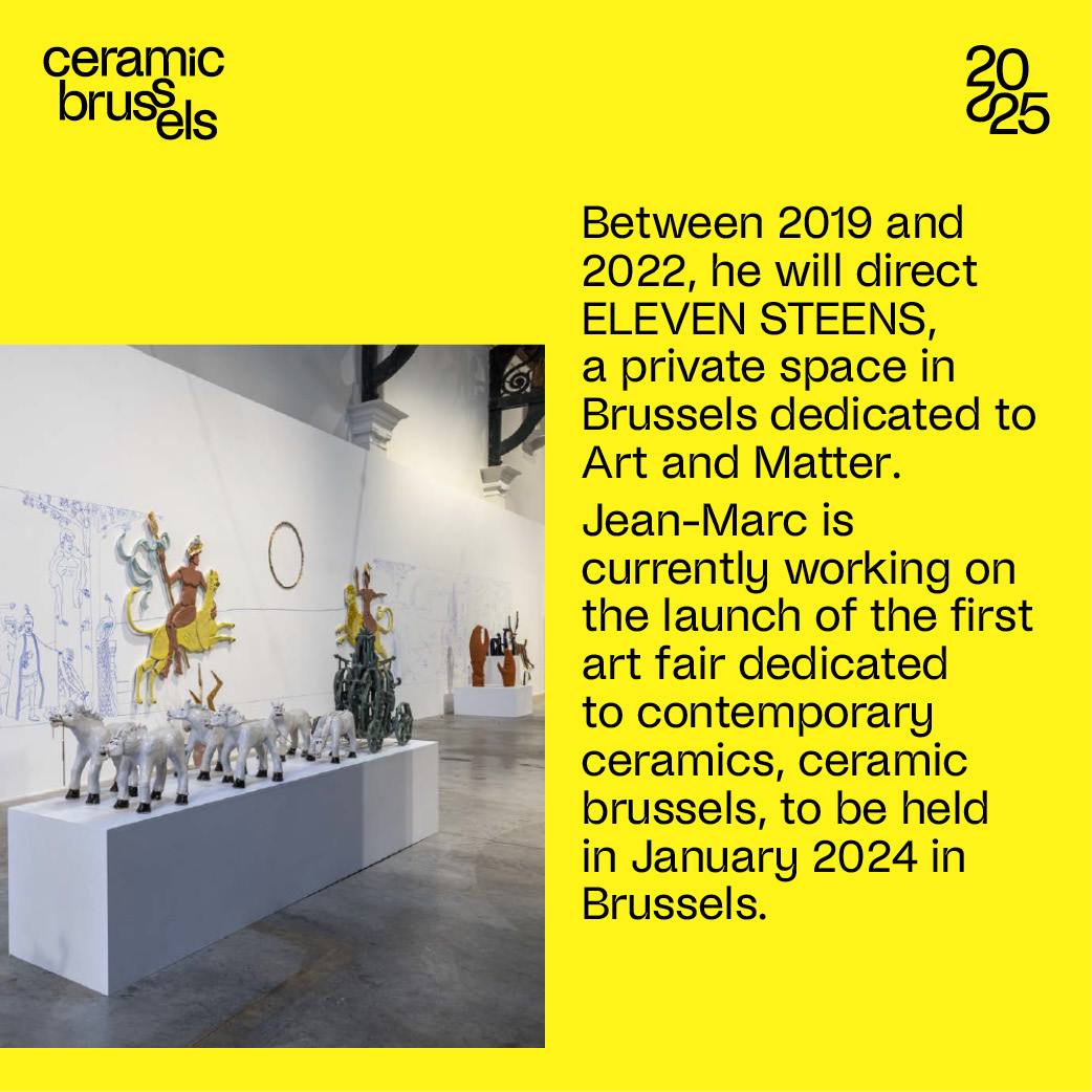 CERAMIC BRUSSELS 2026 ART PRIZE JURY JEAN MARC DIMANCHE    