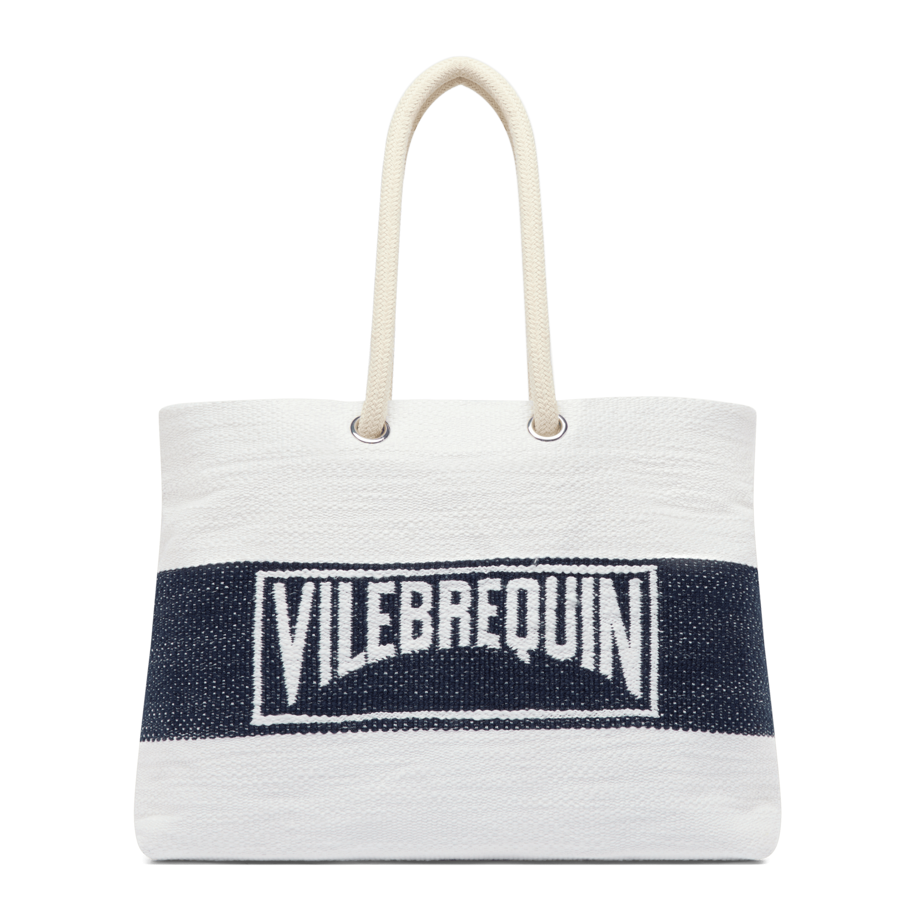 VILEBREQUIN TWO TONE WOVEN BEACH BAG 160EUR