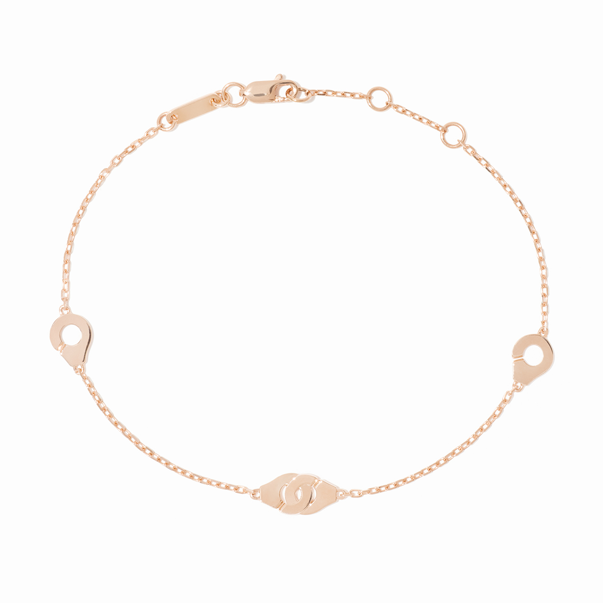 DINH VAN MENOTTES R5 BRACELETS FORCAT CHAIN ROSE GOLD