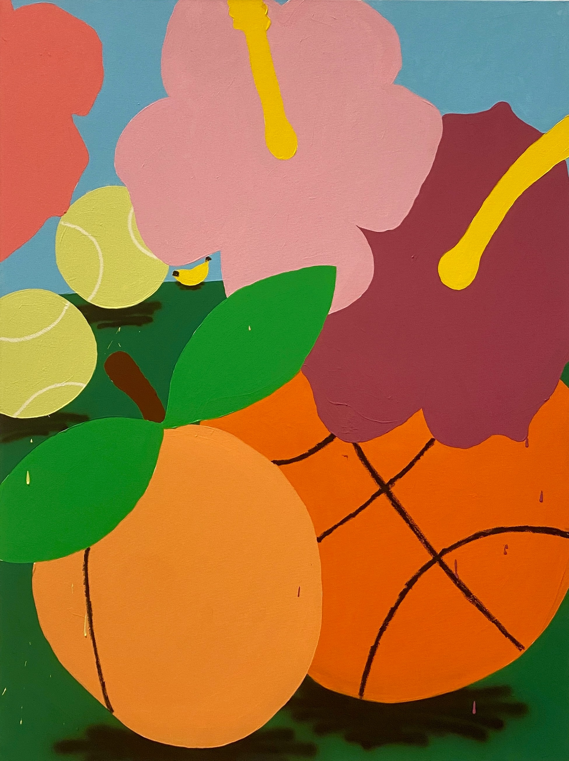 AAF26 BURONZU GALLERY DAVID BRUCE ACRYLIC PAINTING 120CM X 80CM 3600EUR