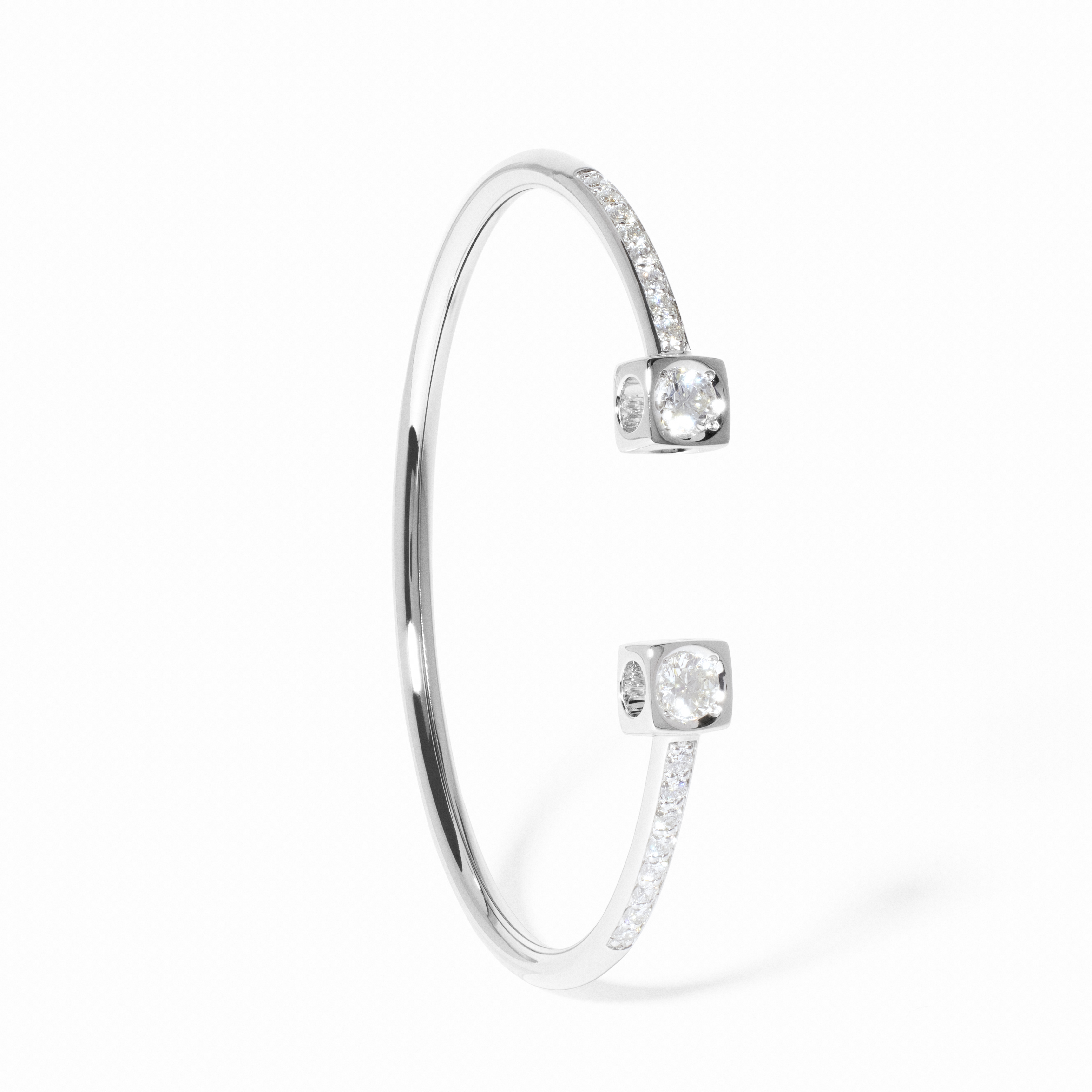 DINH VAN LE CUBE DIAMANT BRACELET FLEX WHITE GOLD AND DIAMONDS