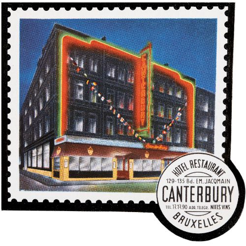 MAISONS NIELS ARCHIVES CANTERBURY HOTEL AND RESTAURANT 135 BVD EMILE JACQMAIN BRUSSELS ILLUSTRATION
