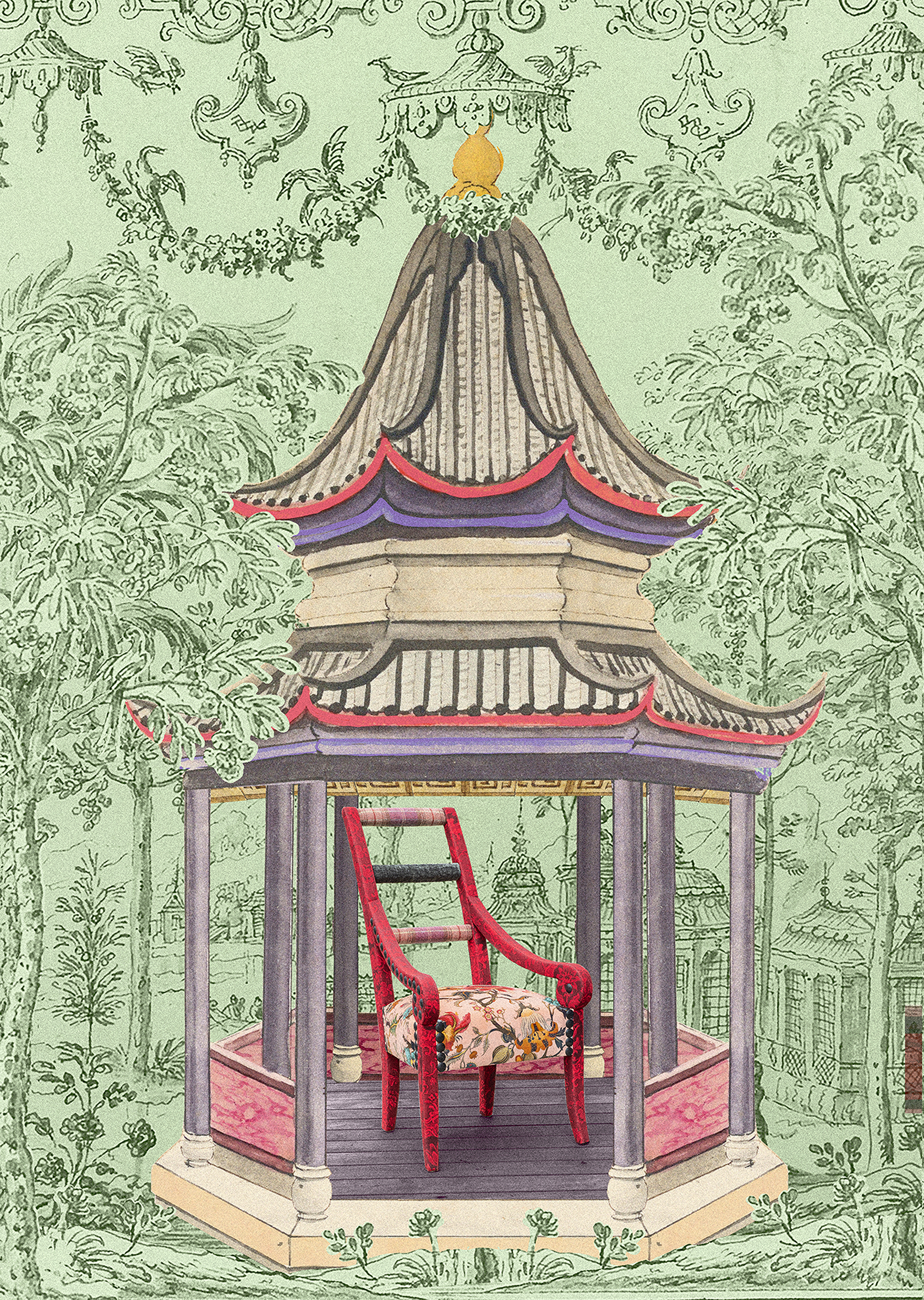 GILLES DEWAVRIN DUFAUTEUIL CHINOISERIE CREDIT ARNO CARAVEL