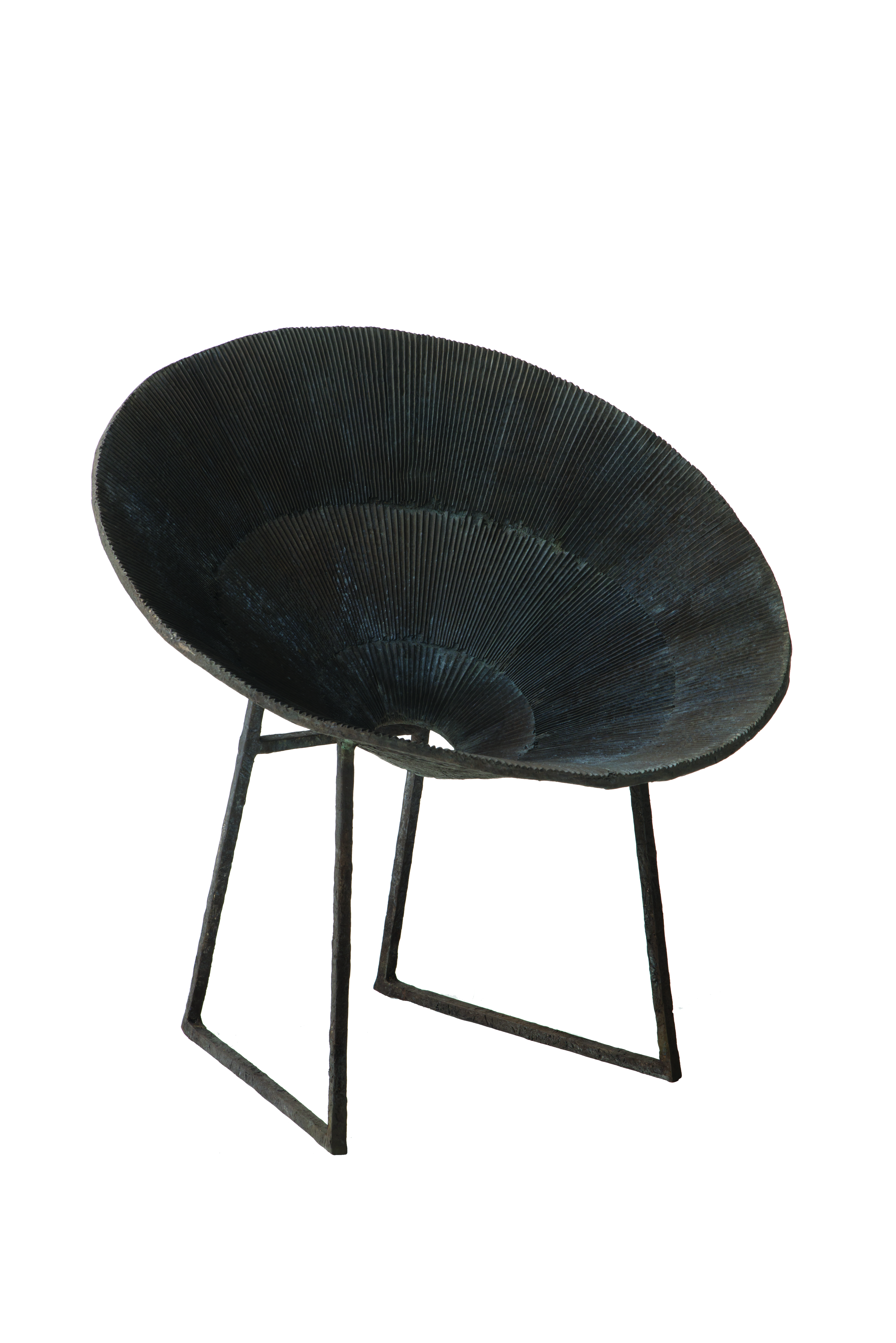 ISABELLE DE BORCHGRAVE BRONZE BLACK CHAIR