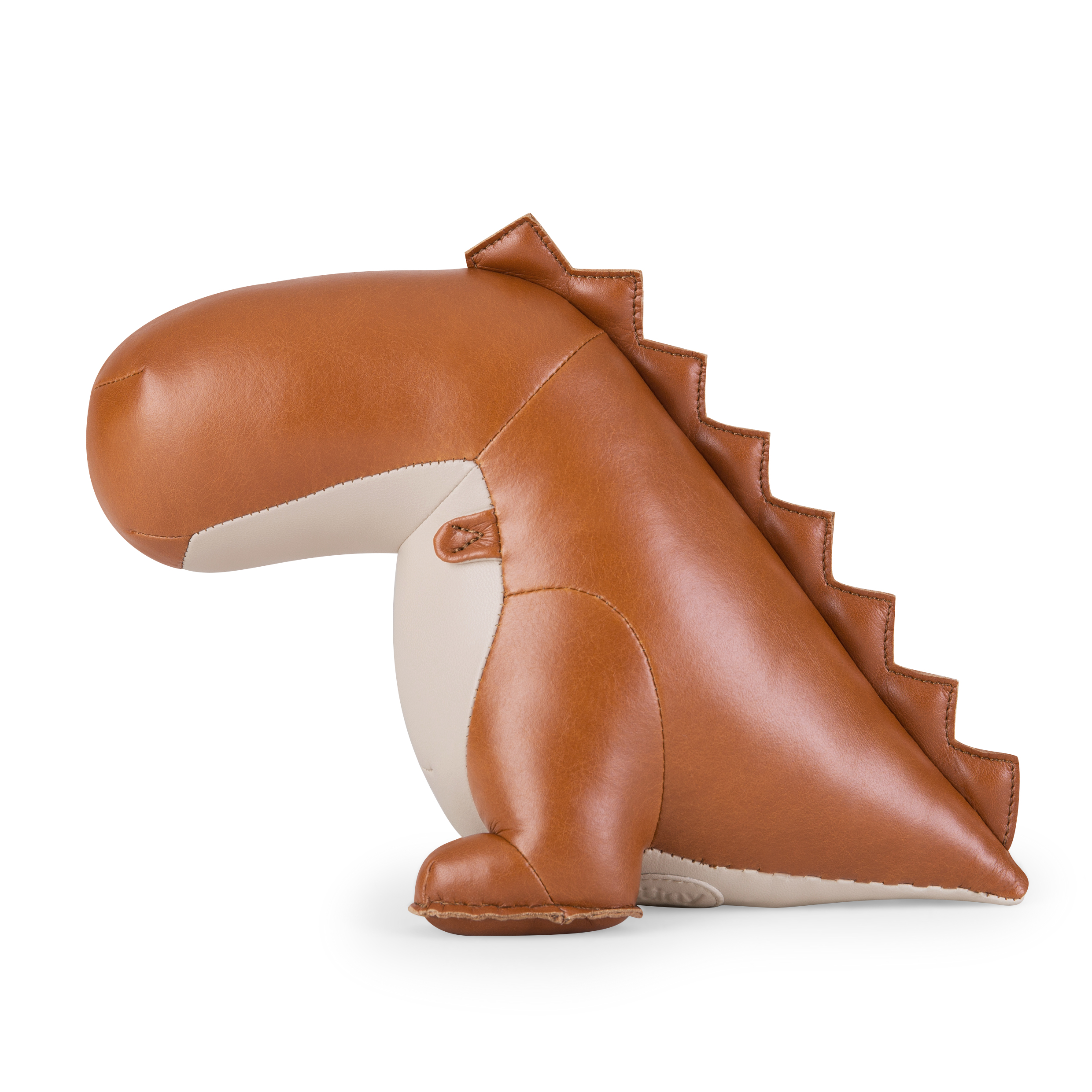 LIGNE VEGETABLE TANNED LEATHER DINOSAUR BOOKENDS ZUNY 80EURO