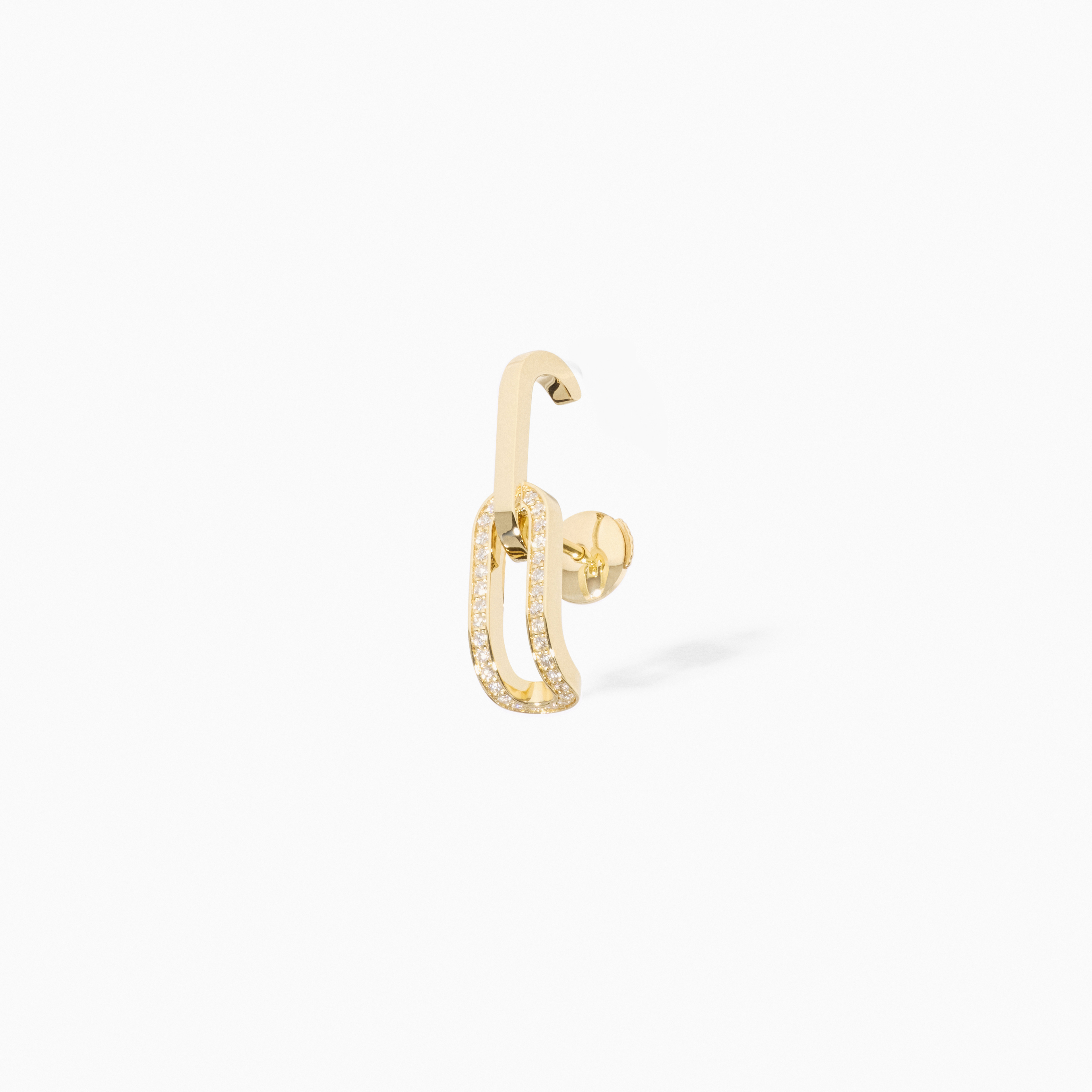 DINH VAN MAILLON MONO EARRING SMALL MODEL YELLOW GOLD DIAMONDS 1700EUR