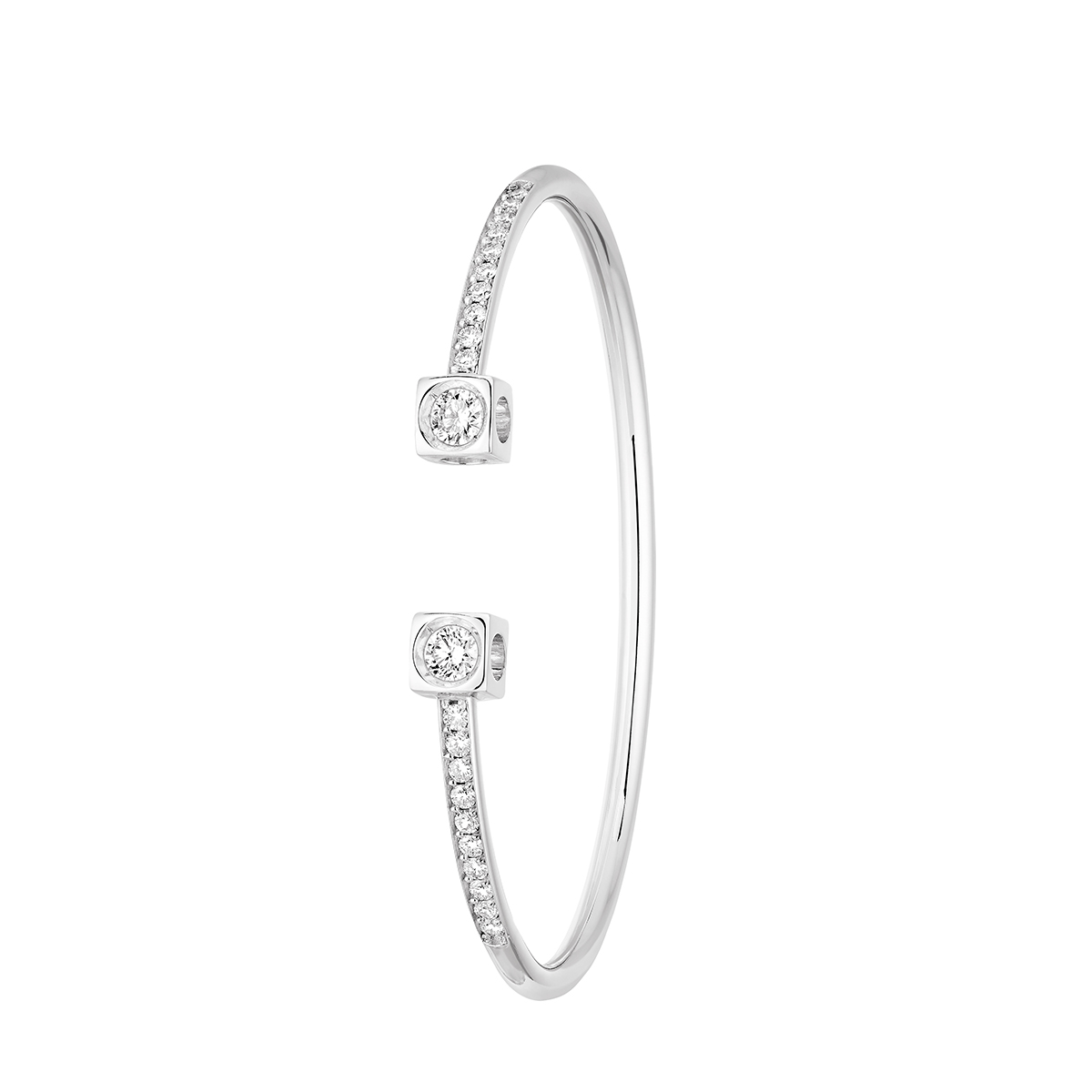 DINH VAN LE CUBE DIAMANT LARGE BRACELET WHITE GOLD DIAMONDS 10200EUR