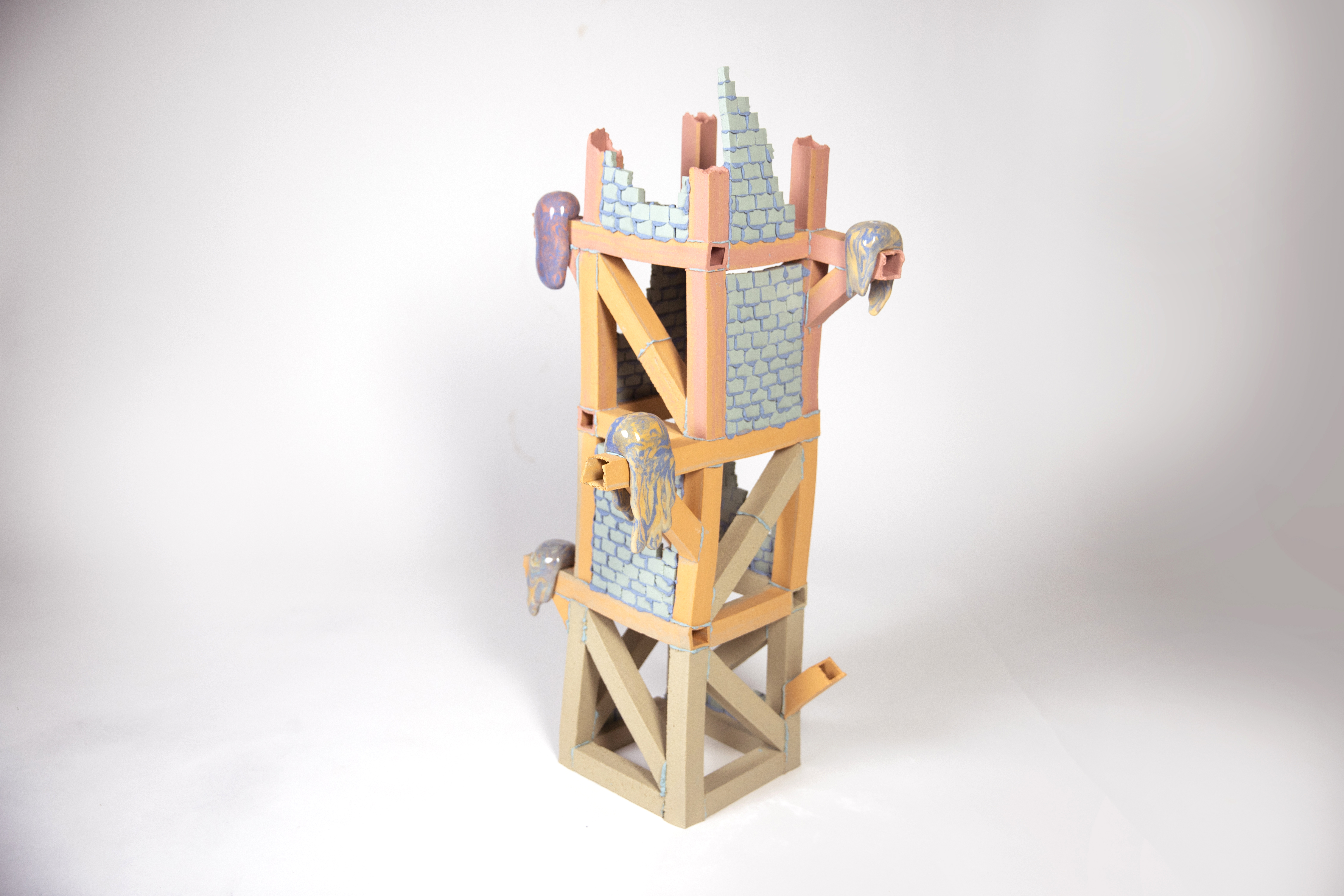 CERAMIC BRUSSELS 2026 ART PRIZE SANTIAGO INSIGNARES HANGING ON THE TOWER