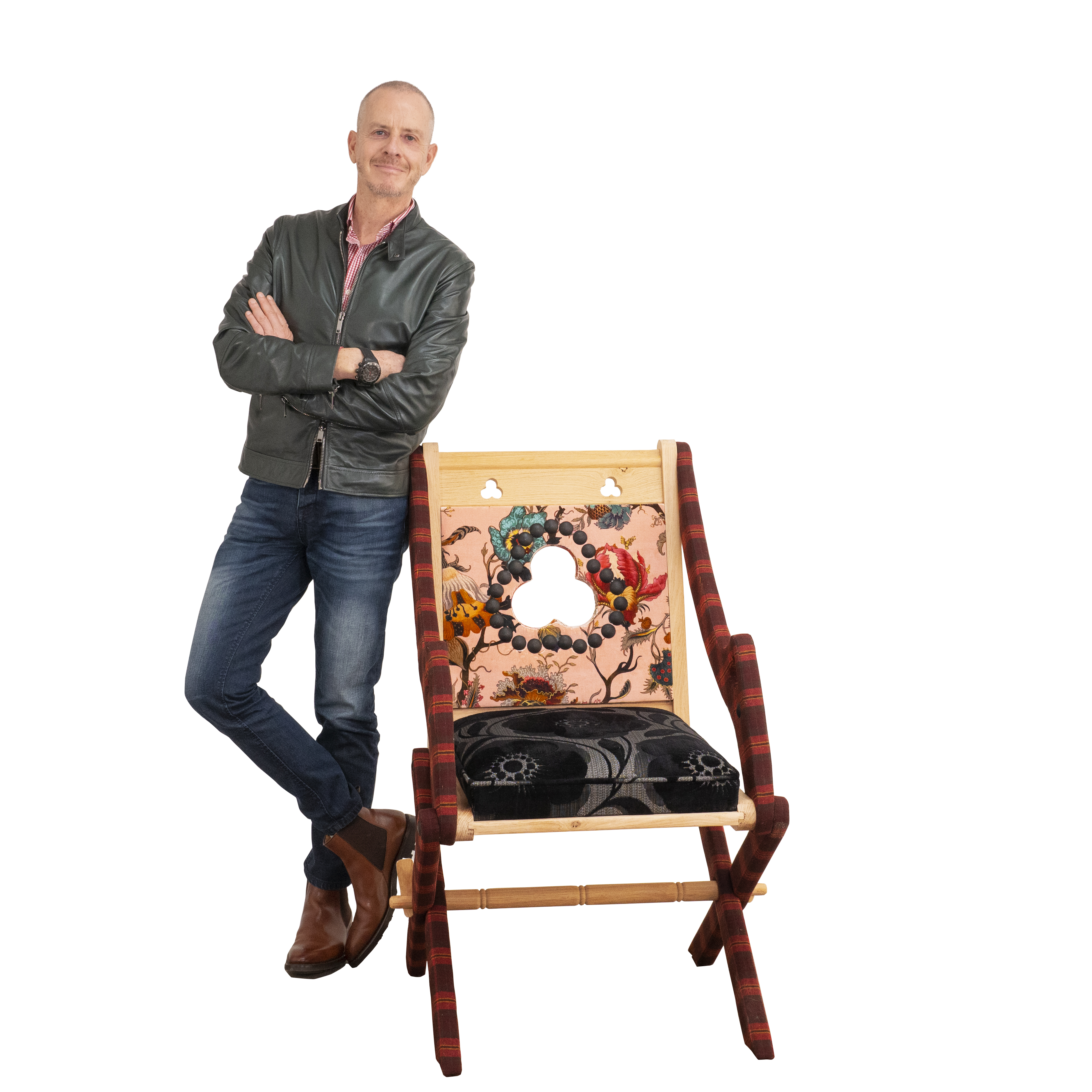 GILLES DEWAVRIN AND THE ARMCHAIR CREDIT ARNO CARAVEL