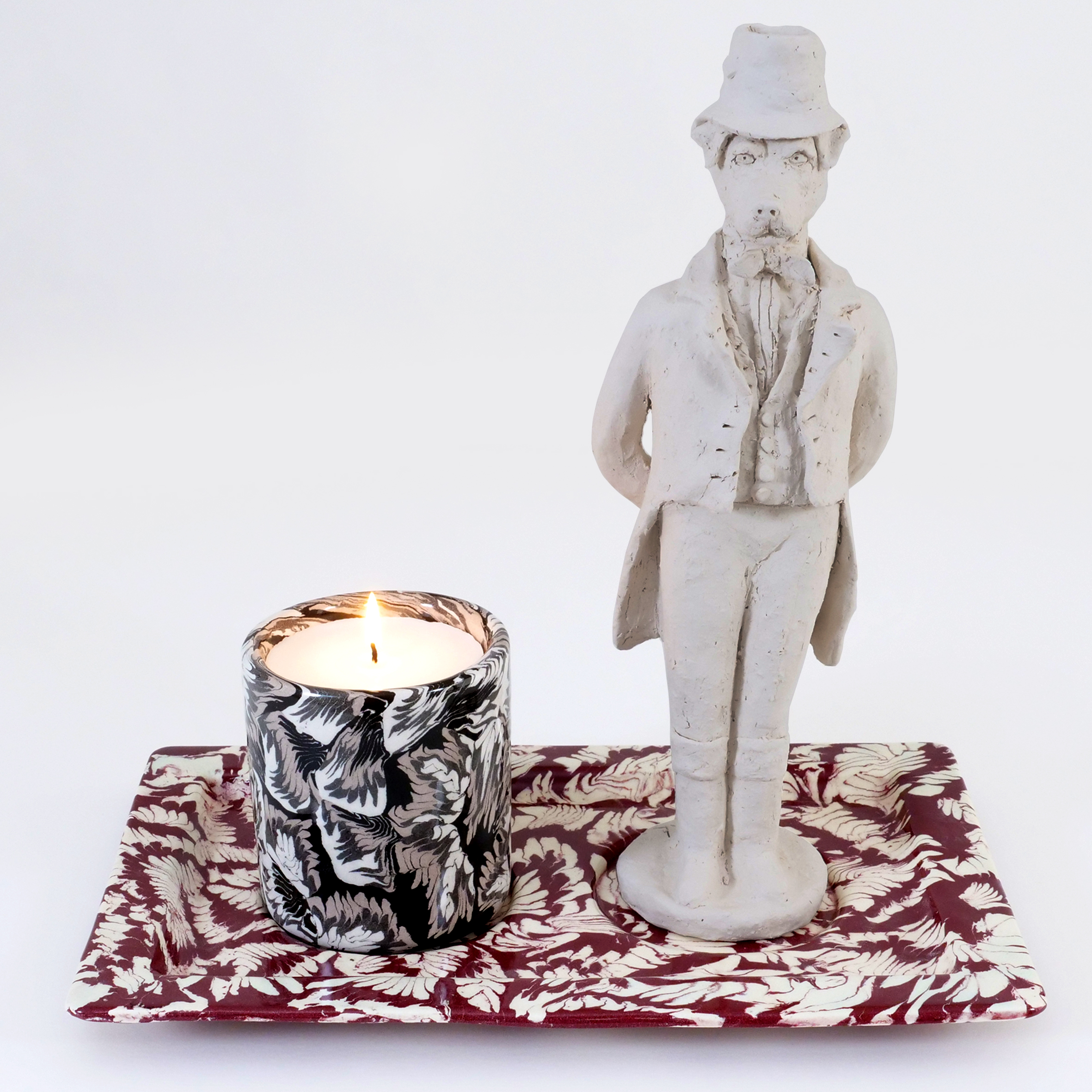 GILLES DEWAVRIN DOUBLE TRAYS 159 EURO REFILLABLE PERFUMED WAX 39 EURO CONTAINING FROM MIXED MATERIALS 75 EURO ARNO CARAVEL DOG 2