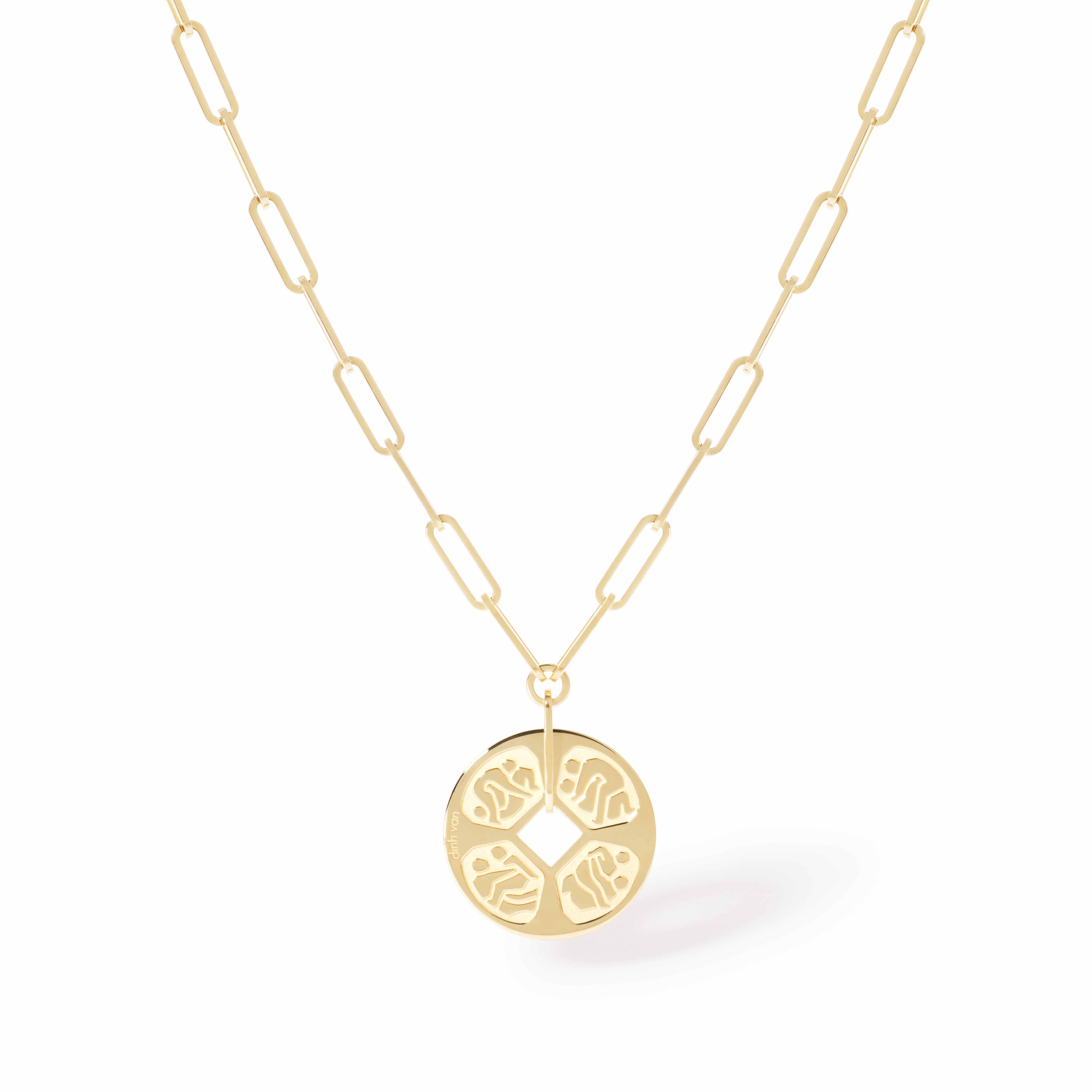 M KAMASUTRA NECKLACE YELLOW GOLD DINH VAN L CHAIN ( 23MM ) PRICE ON REQUEST