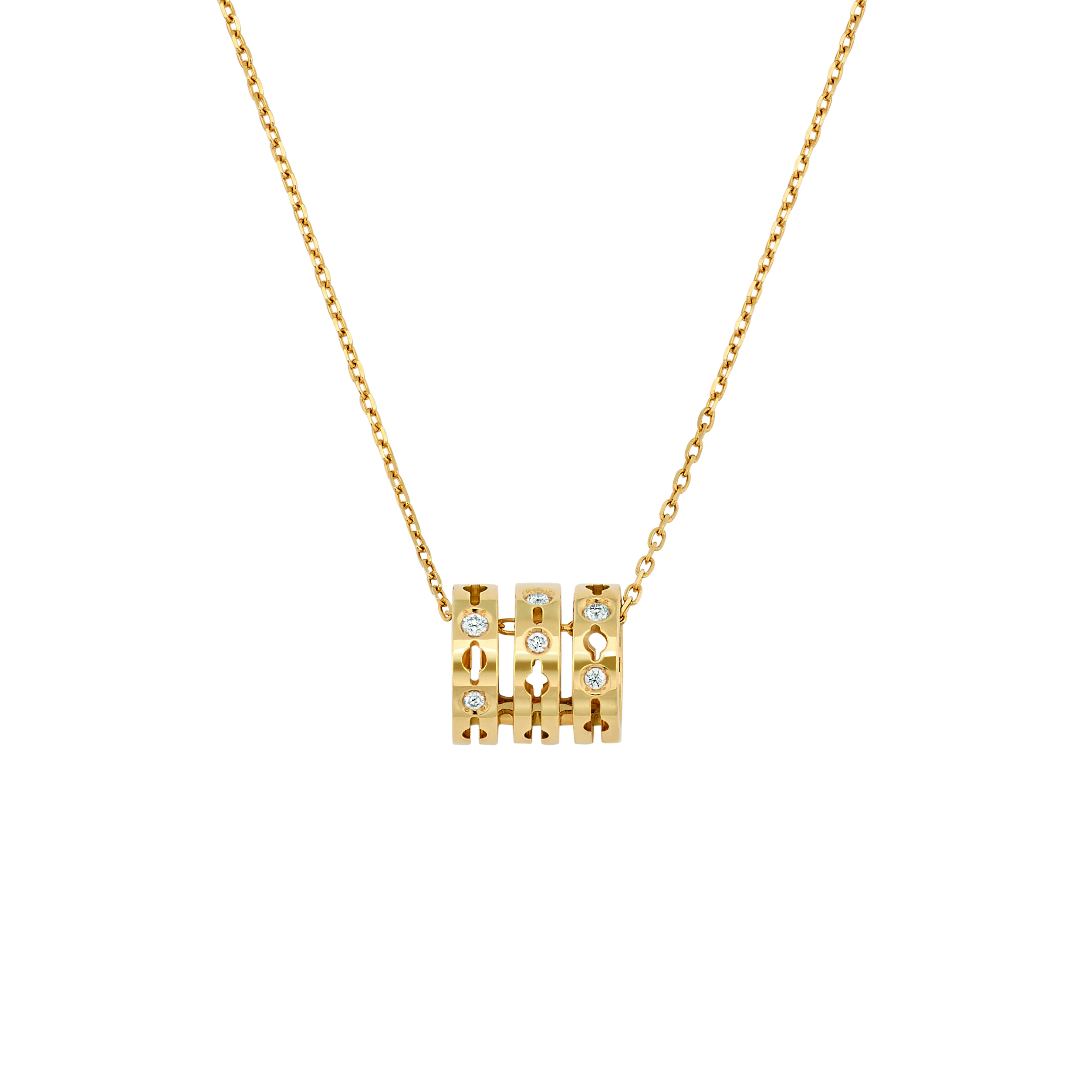 DINH VAN PULSE NECKLACE YELLOW GOLD AND DIAMONDS EUR2100