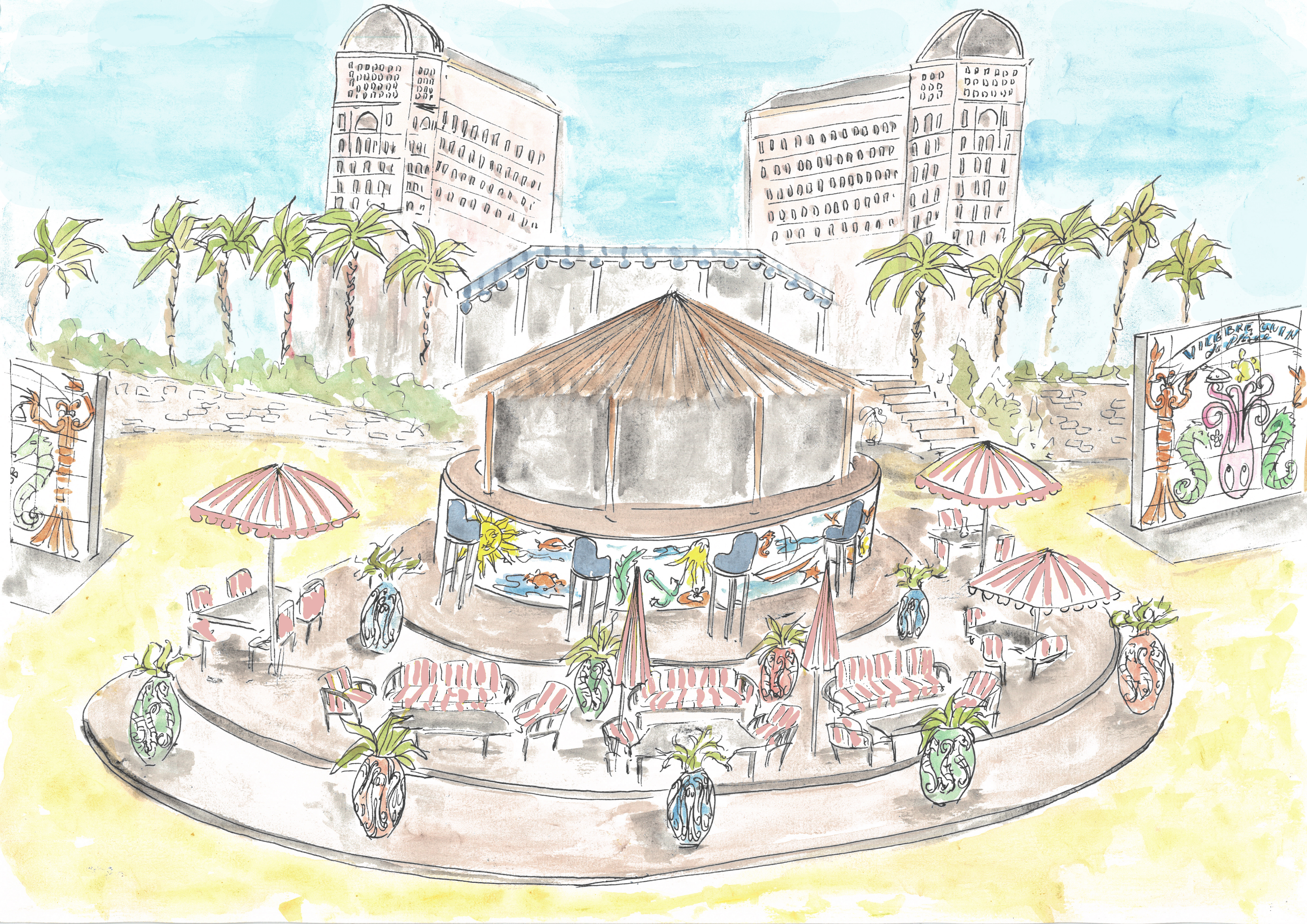 VBQ DOHA BEACH V DARRE VISUALS BAR DOHA ST REGIS