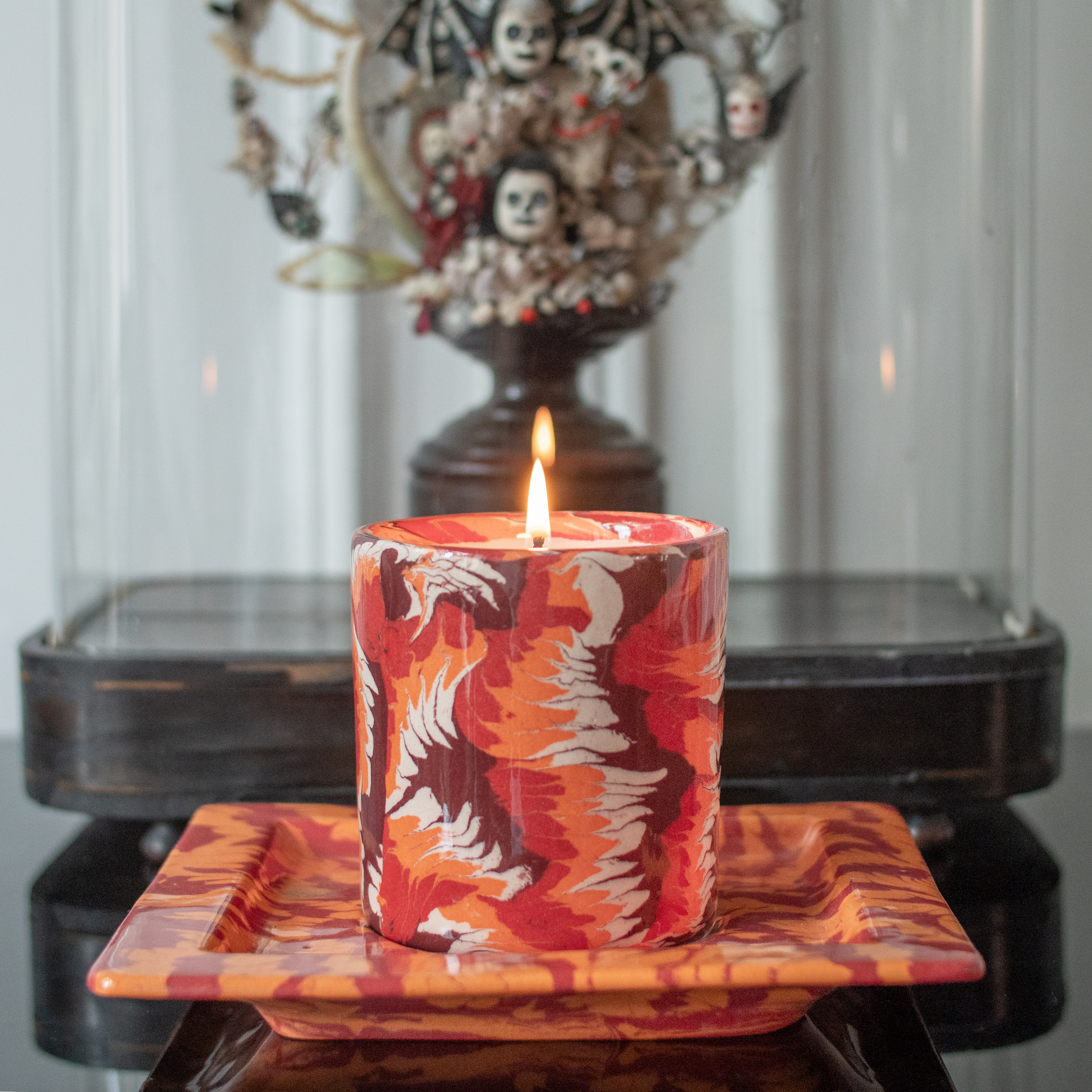 GILLES DEWAVRIN TERRES MELEES CANDLES 60EUR SINGLE TRAY 195EUR CREDIT ARNO CARAVEL 3