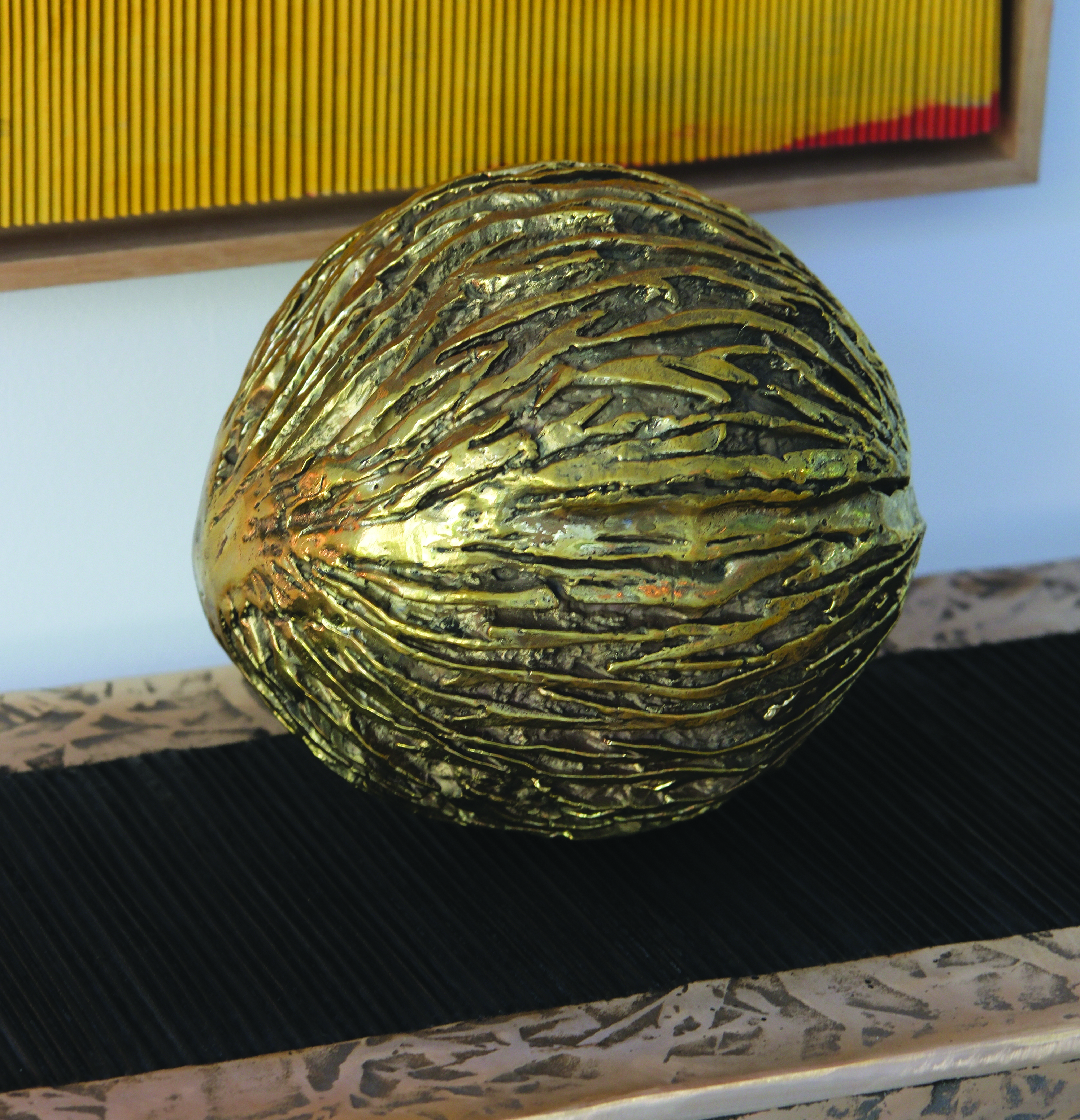 ISABELLE DE BORCHGRAVE COCONUT SEED IN BRONZE MATERIAL