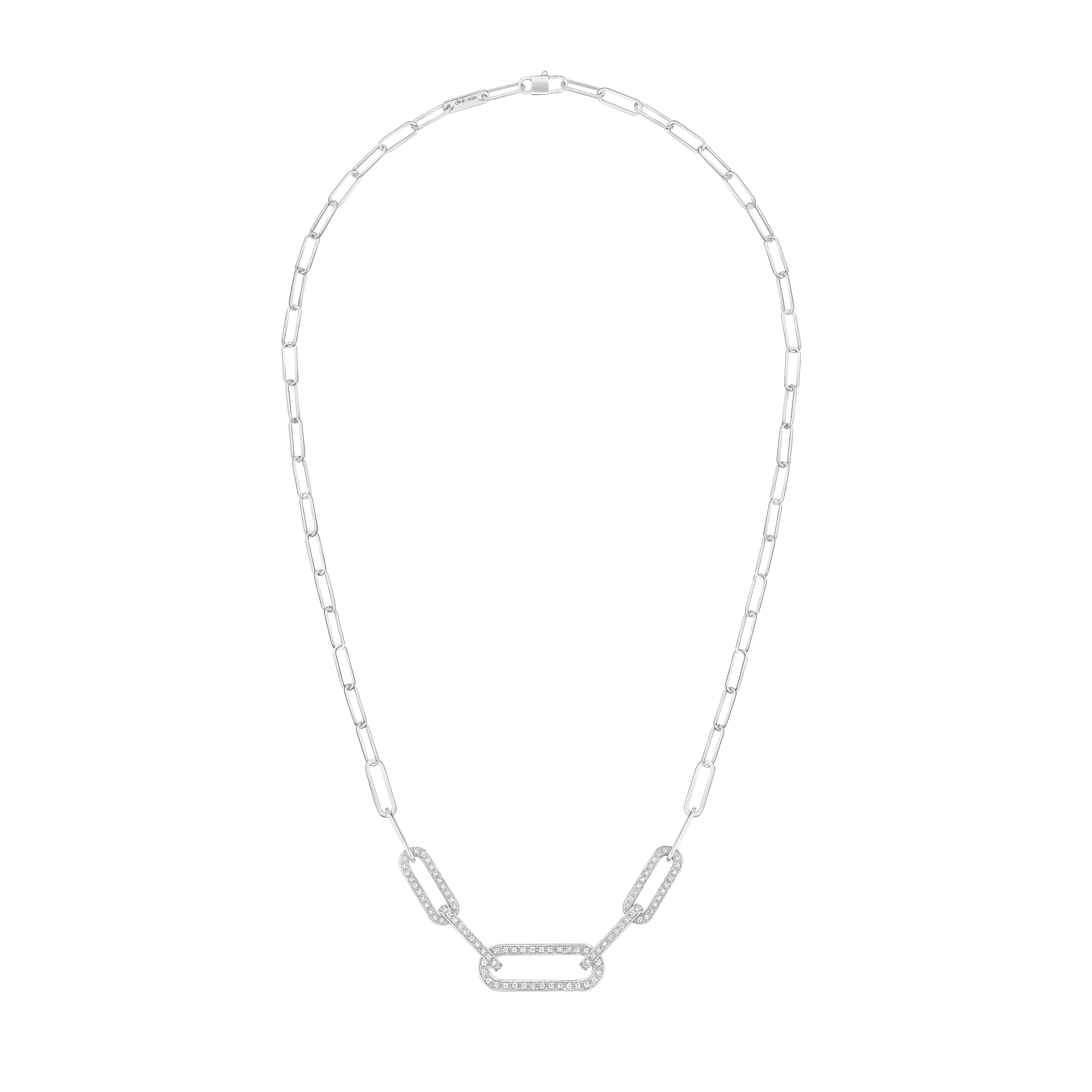 DINH VAN MAILLON NECKLACE BM WHITE GOLD AND DIAMONDS 7990EUR