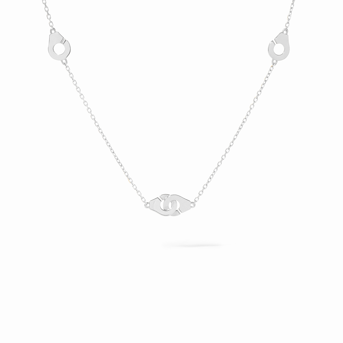 DINH VAN MENOTTES R5 NECKLACE FORCAT CHAIN WHITE GOLD 990EUR   