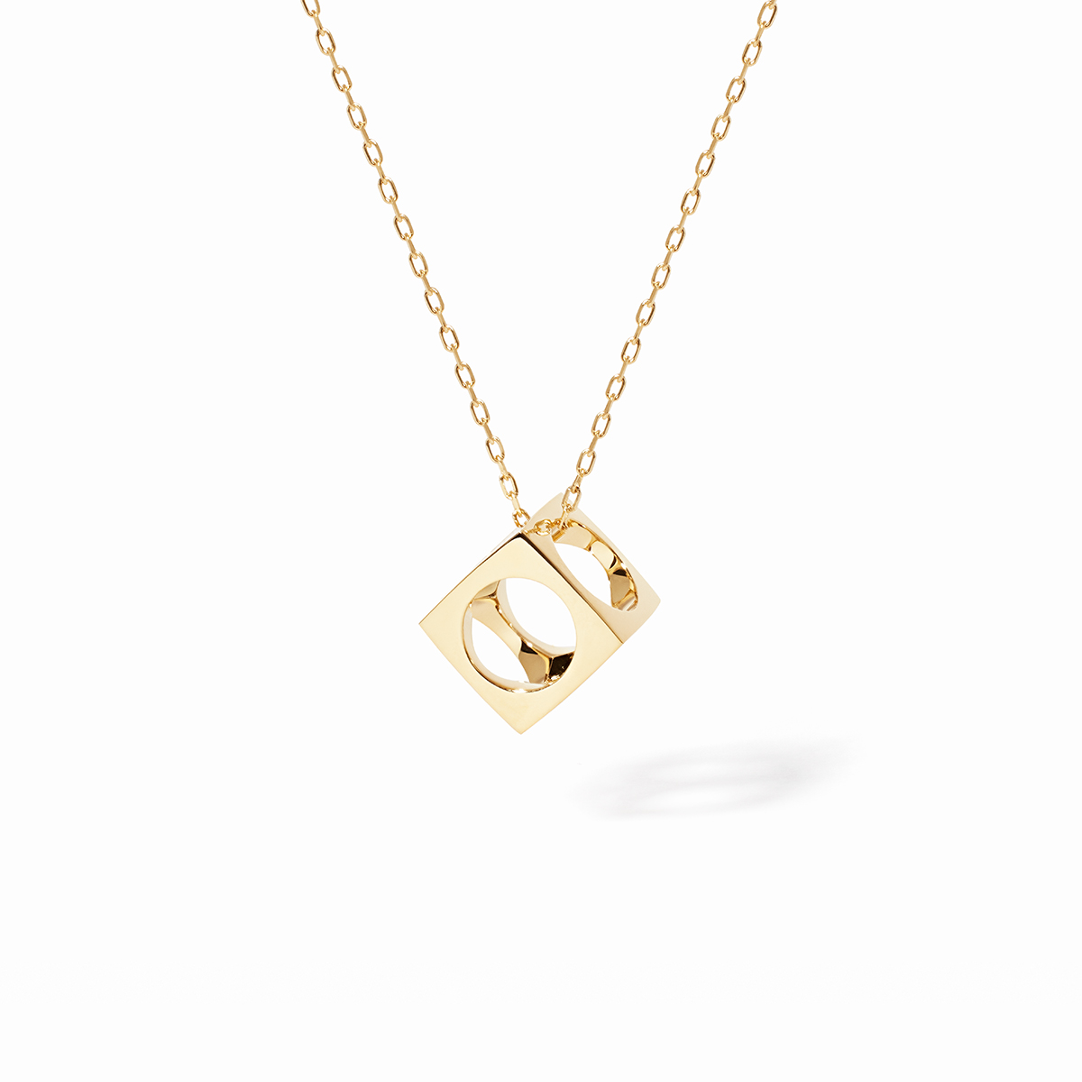 DINH VAN LE PAVE PENDANT MIDDLE MODEL YELLOW GOLD