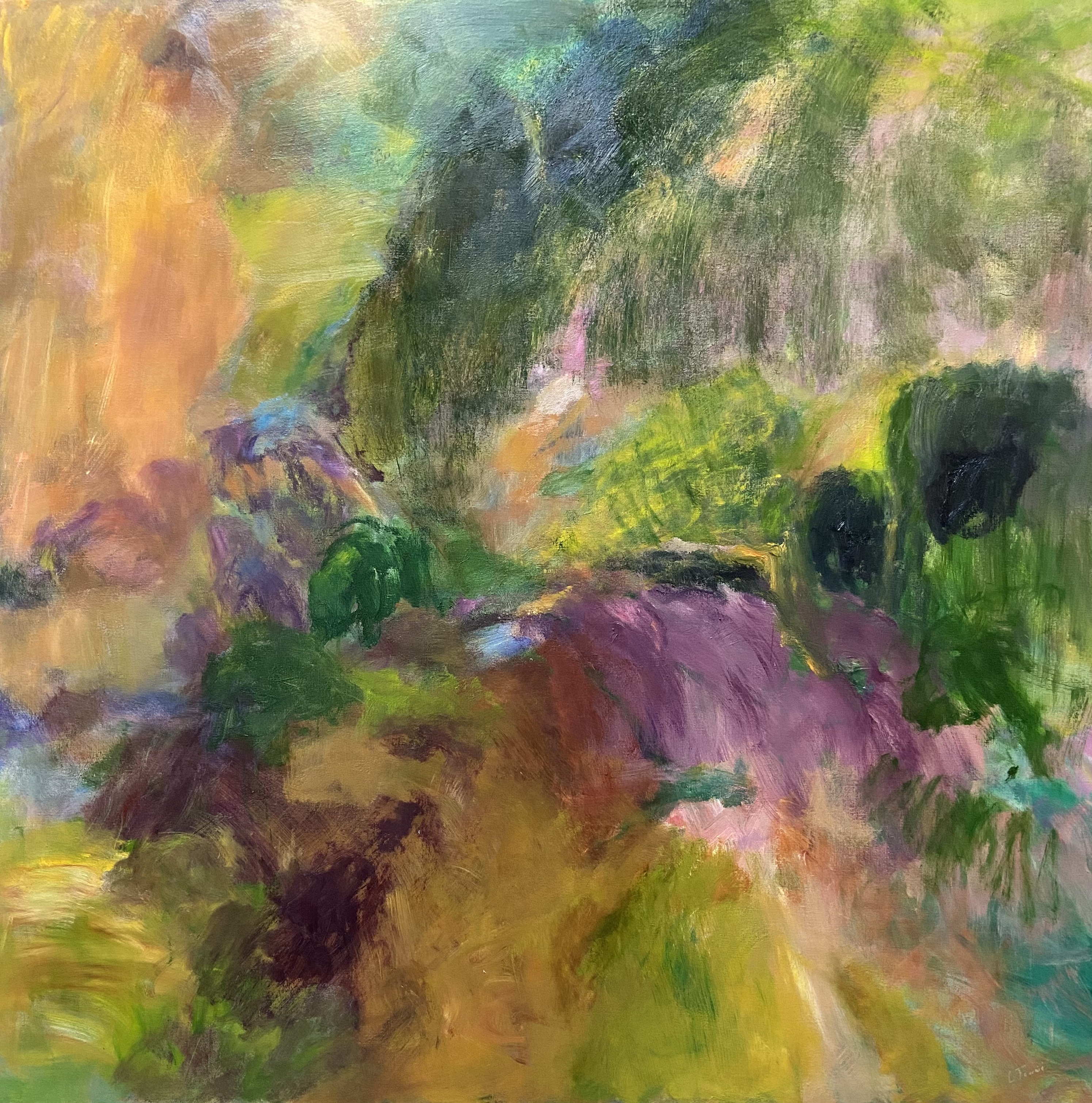 AAF26 GALERIE CÉCILE DUFAY CATHERINE FOURNIÉ AOUT 2024 HUILE SUR TOILE 150X150CM 3000EUR