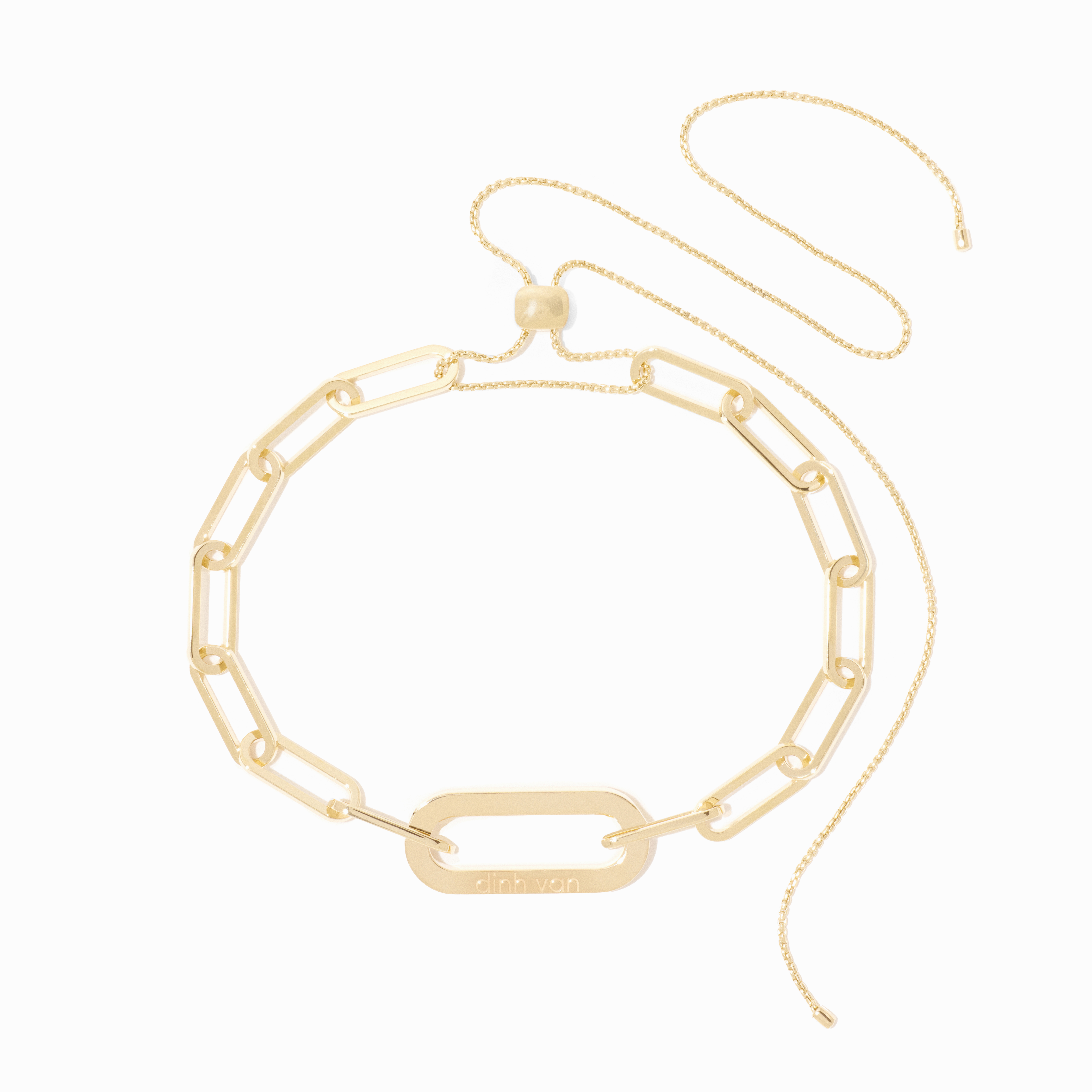 DINH VAN MAILLON BRACELET XL YELLOW GOLD