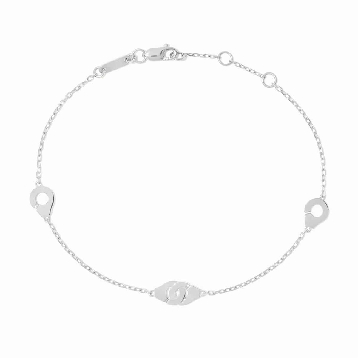 DINH VAN MENOTTES R5 BRACELETS FORCAT CHAIN WHITE GOLD