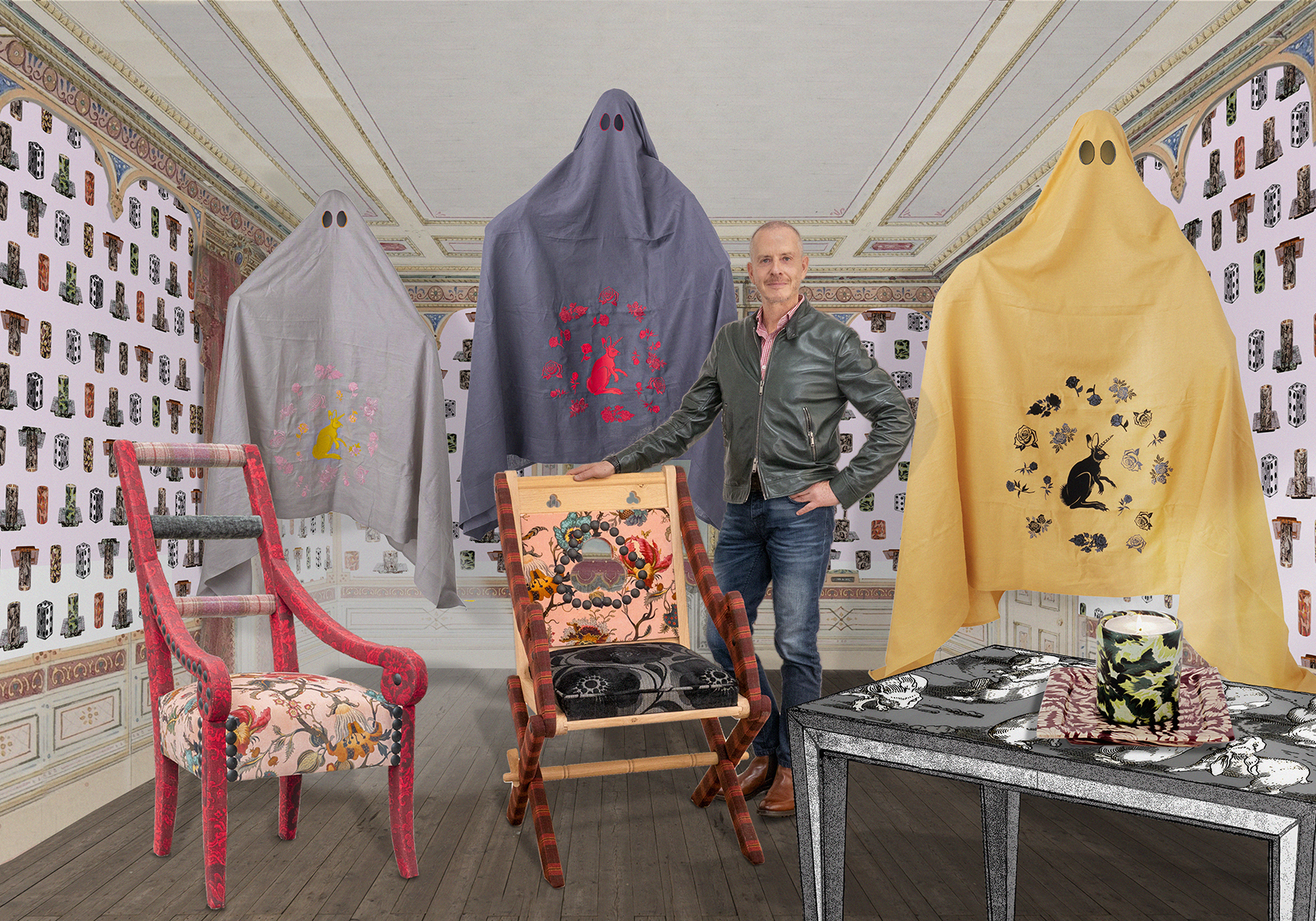 PORTRAIT WALL PAPER V GILLES DEWAVRIN UNIVERS CRED ARNO CARAVEL