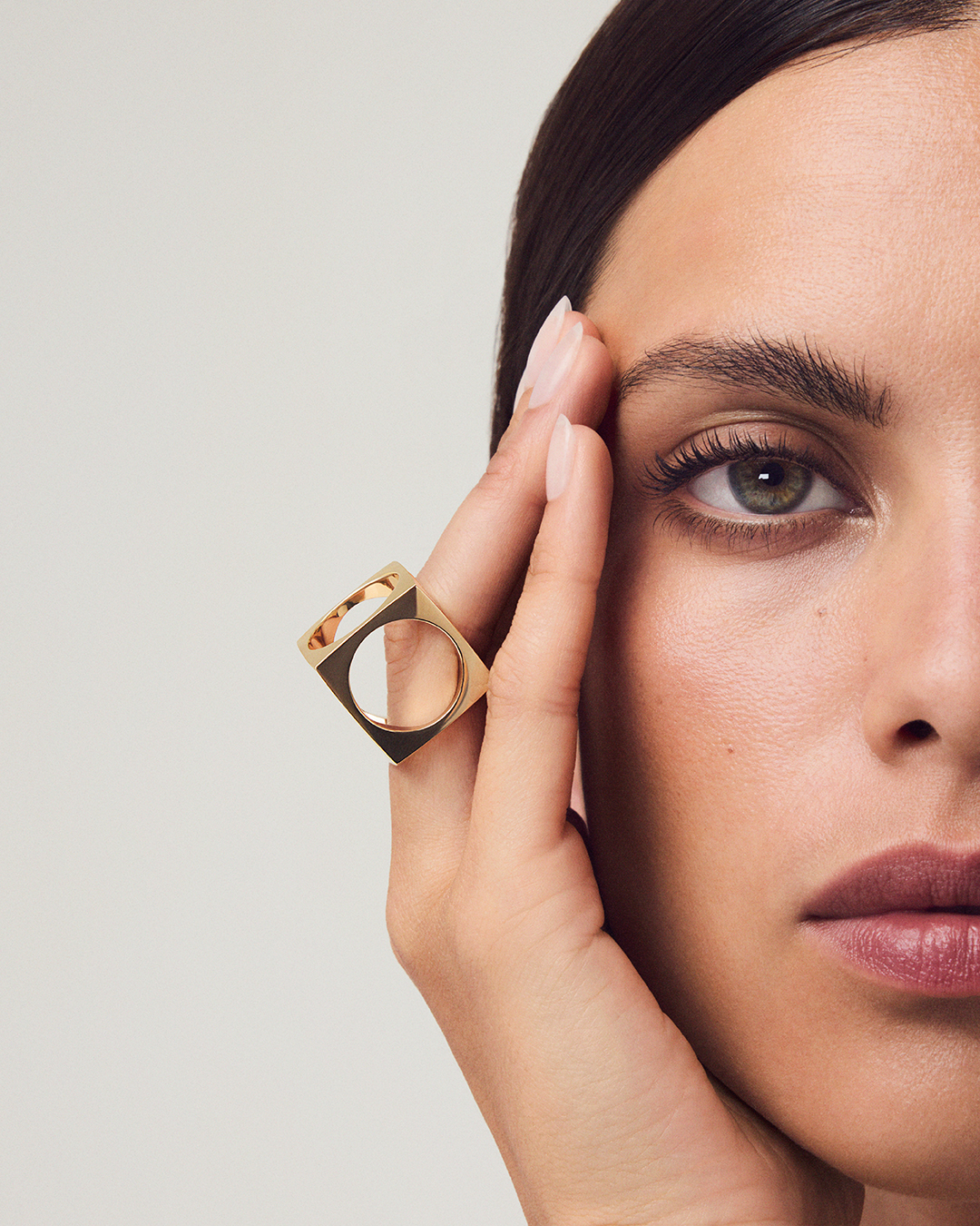 DINH VAN LE PAVE RING LARGE MODEL YELLOW GOLD