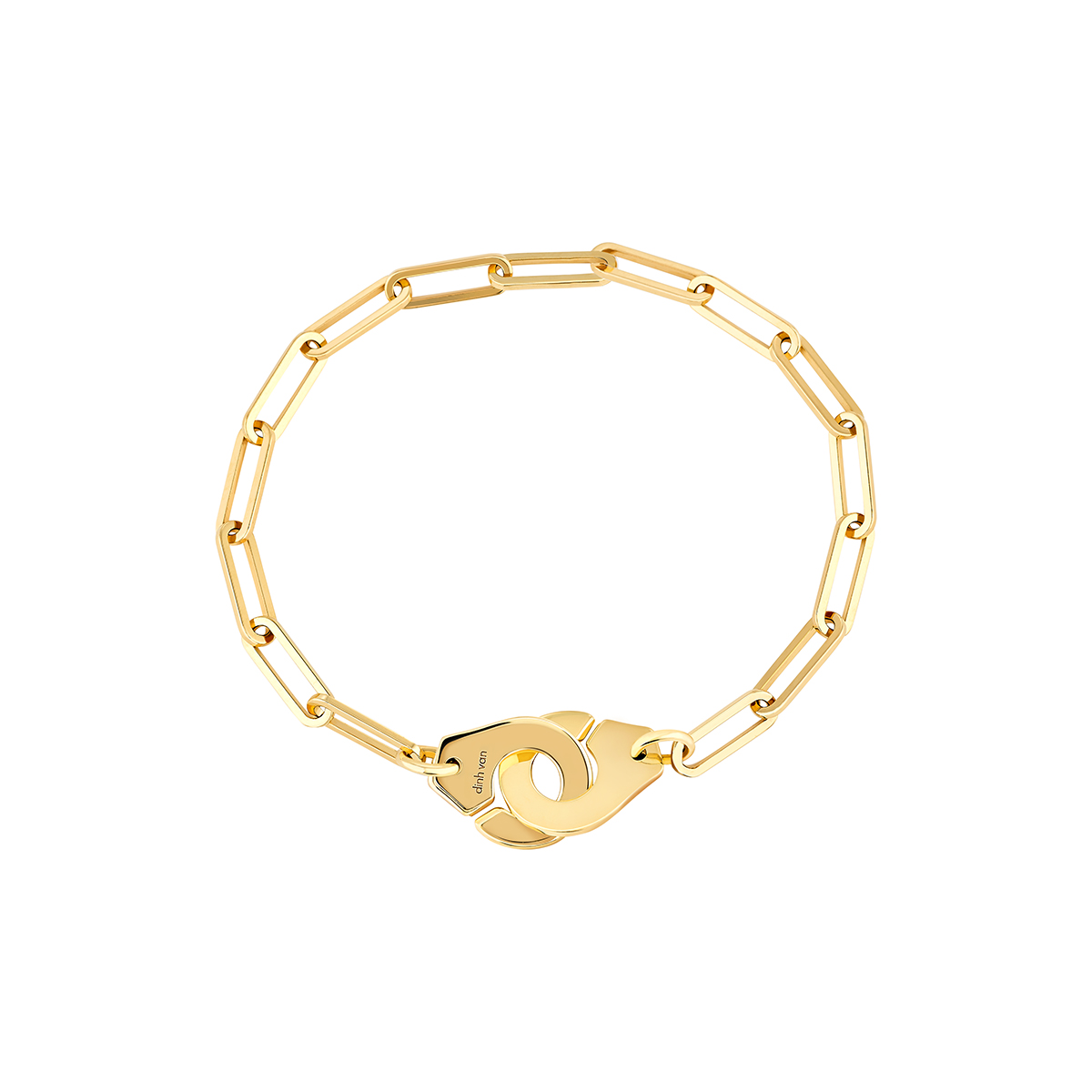 DINH VAN BRACLET MENOTTES R12 YELLOW GOLD