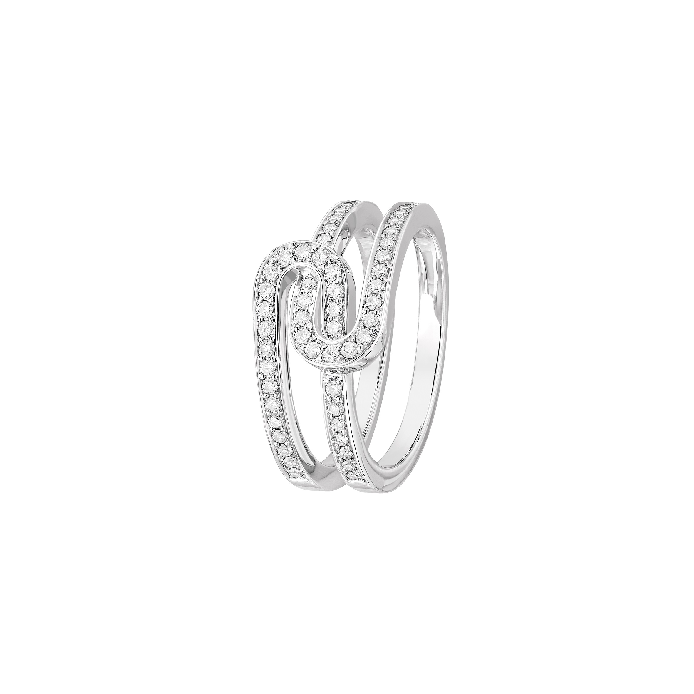 DINH VAN MAILLON RING STAR SM WHITE GOLD AND DIAMOND 4850EUR