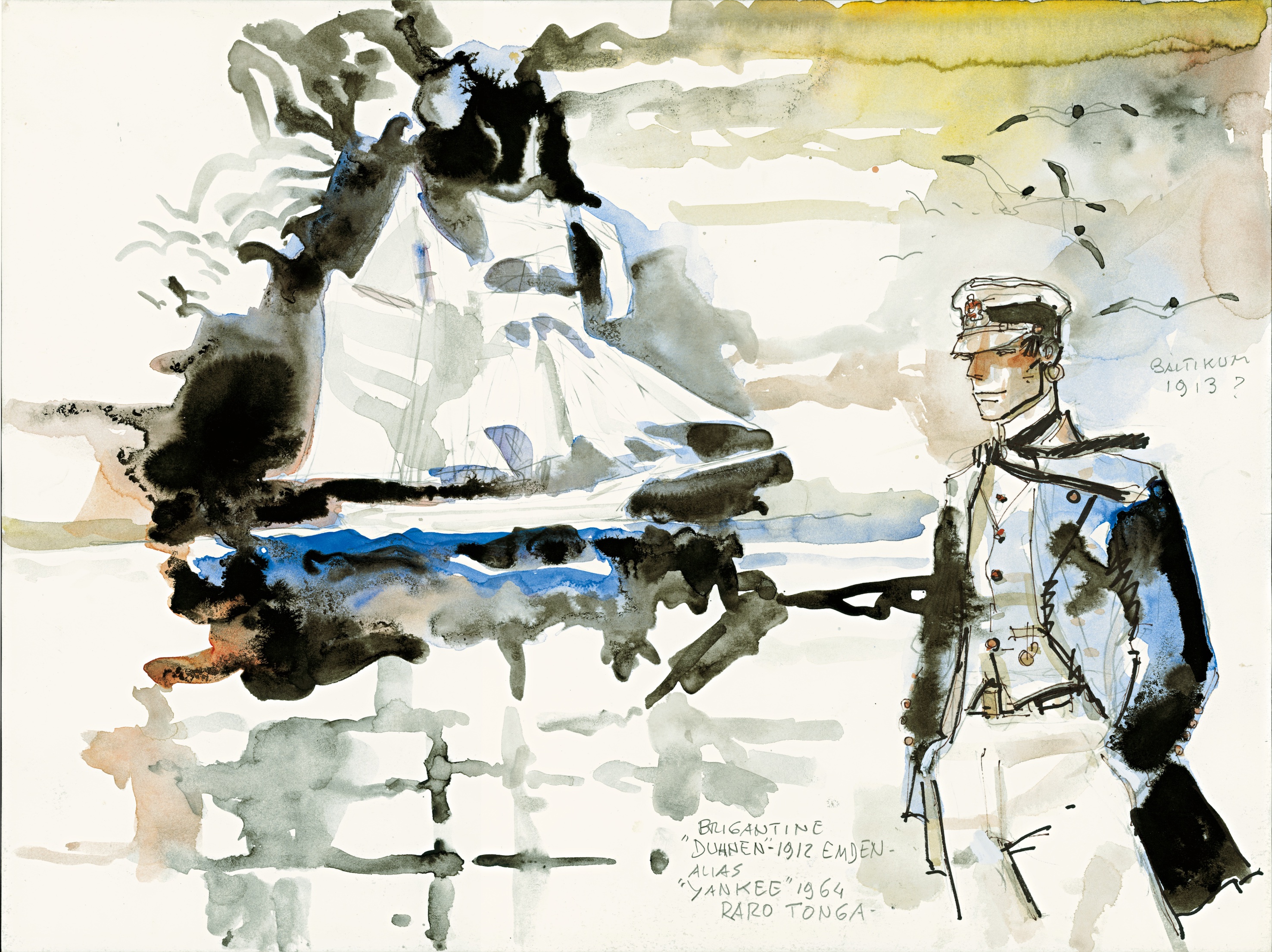 HUGO PRATT GEOGRAPHIES IMAGINAIRES CORTO MALTESE LO YANKEE J AVAIS UN RENDEZ VOUS CREDIT 1994 CONG SA SVIZZERA ALL RIGHTS RESERVED