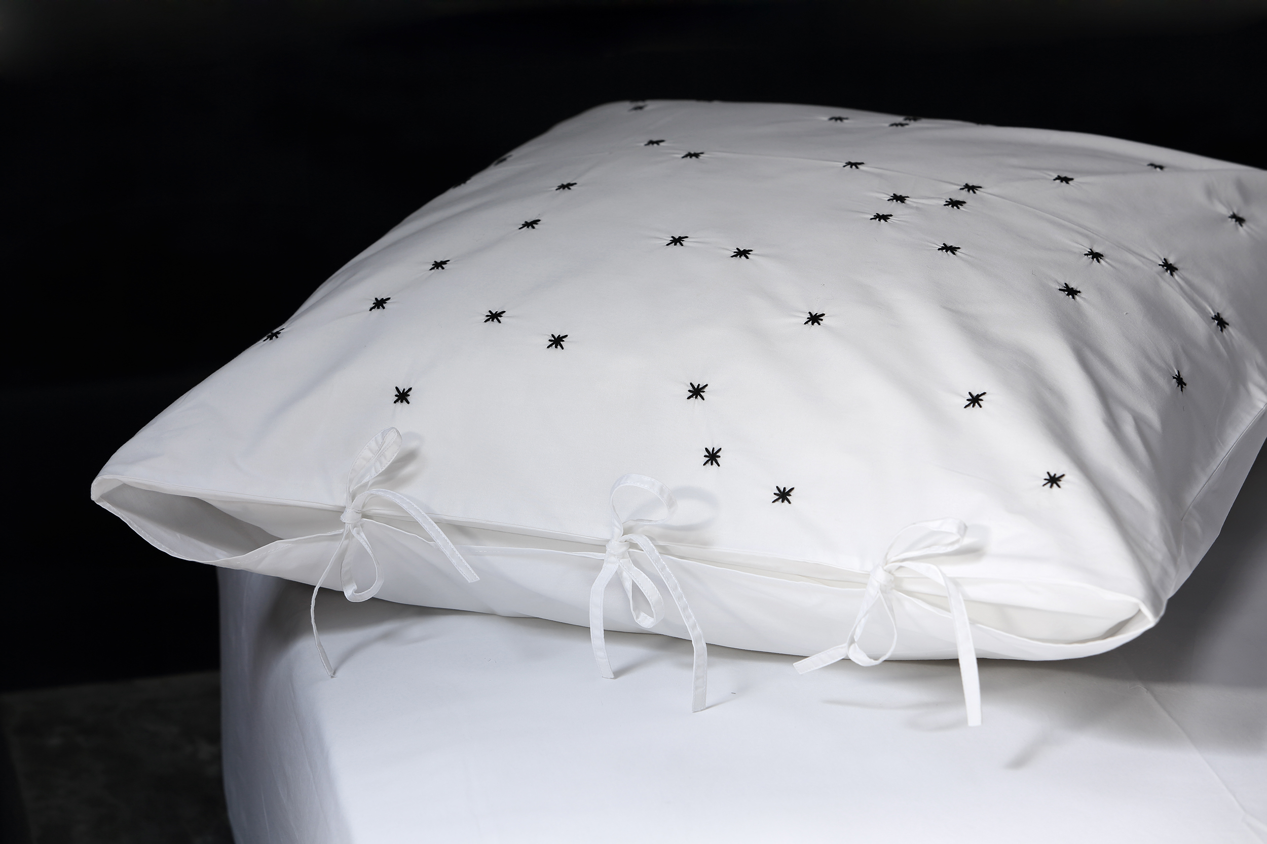 VALERIE BARKOWSKI BED LINEN BLANC NOON NOIR CREDIT TANIA PANOVA 