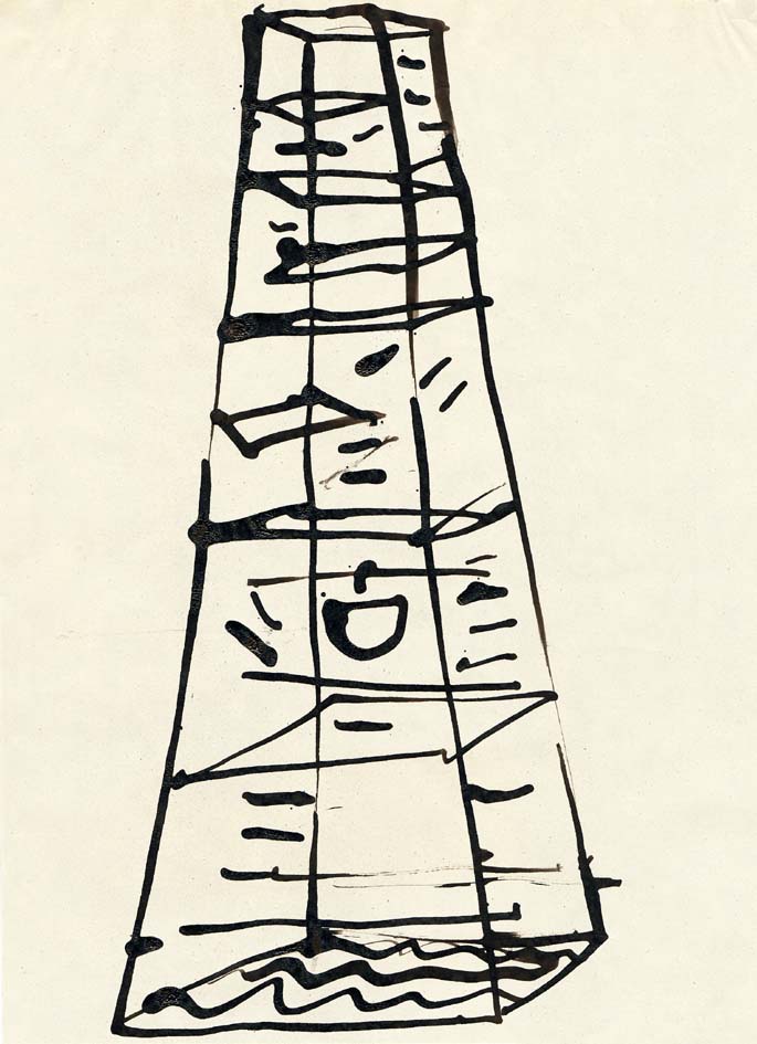 CID  DL29. MICHELE DE LUCCHI – ABITAZIONE ALLESTITA ALL INTERNO DI UNA STRUTTURA COSTITUITA DA CINQUE PIRAMIDI SOVRAPPOSTE   1975 1976