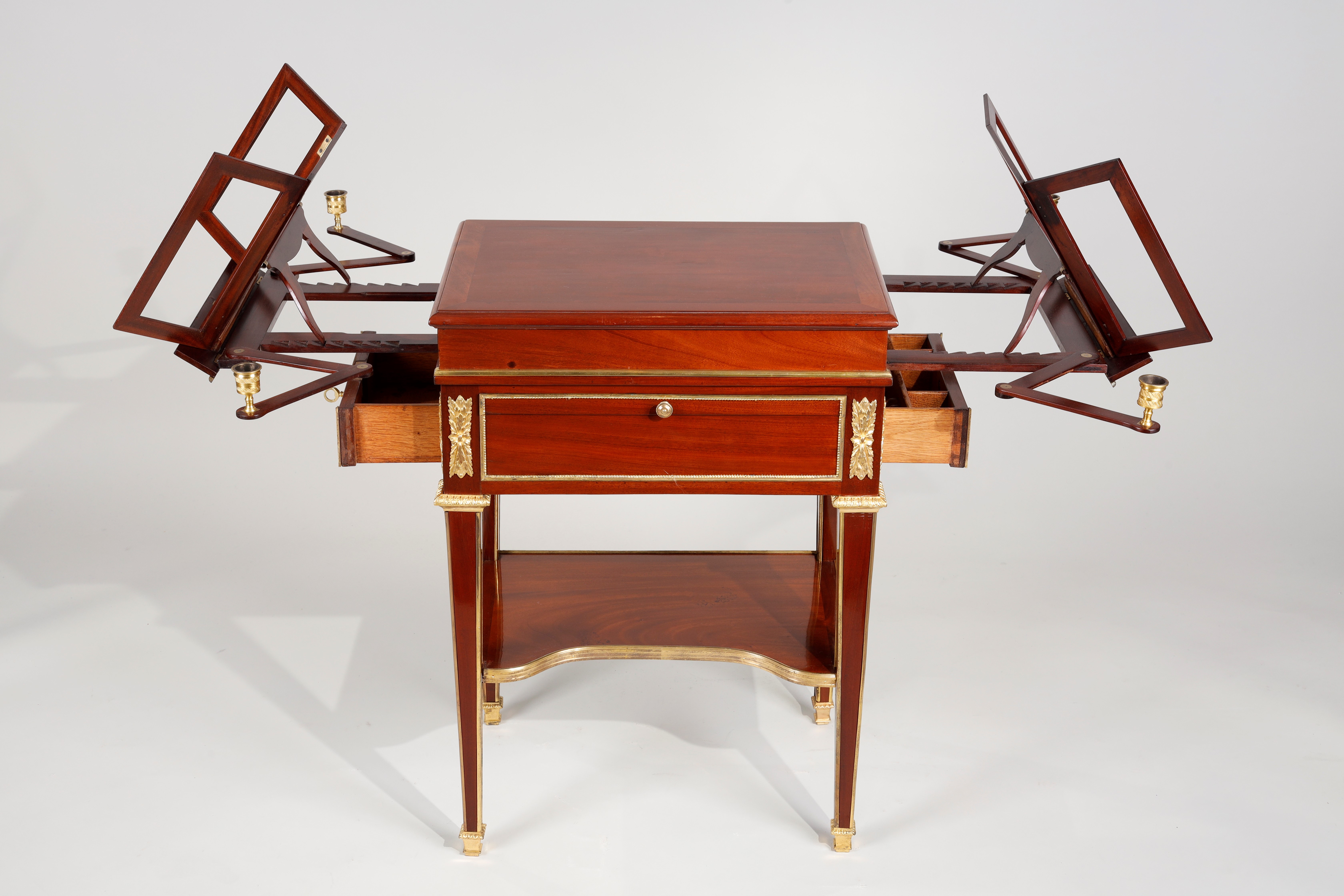 COSTERMANS  TABLE DE DUETTISTE LOUIS  XVI ESTAMPILLEE CREMER